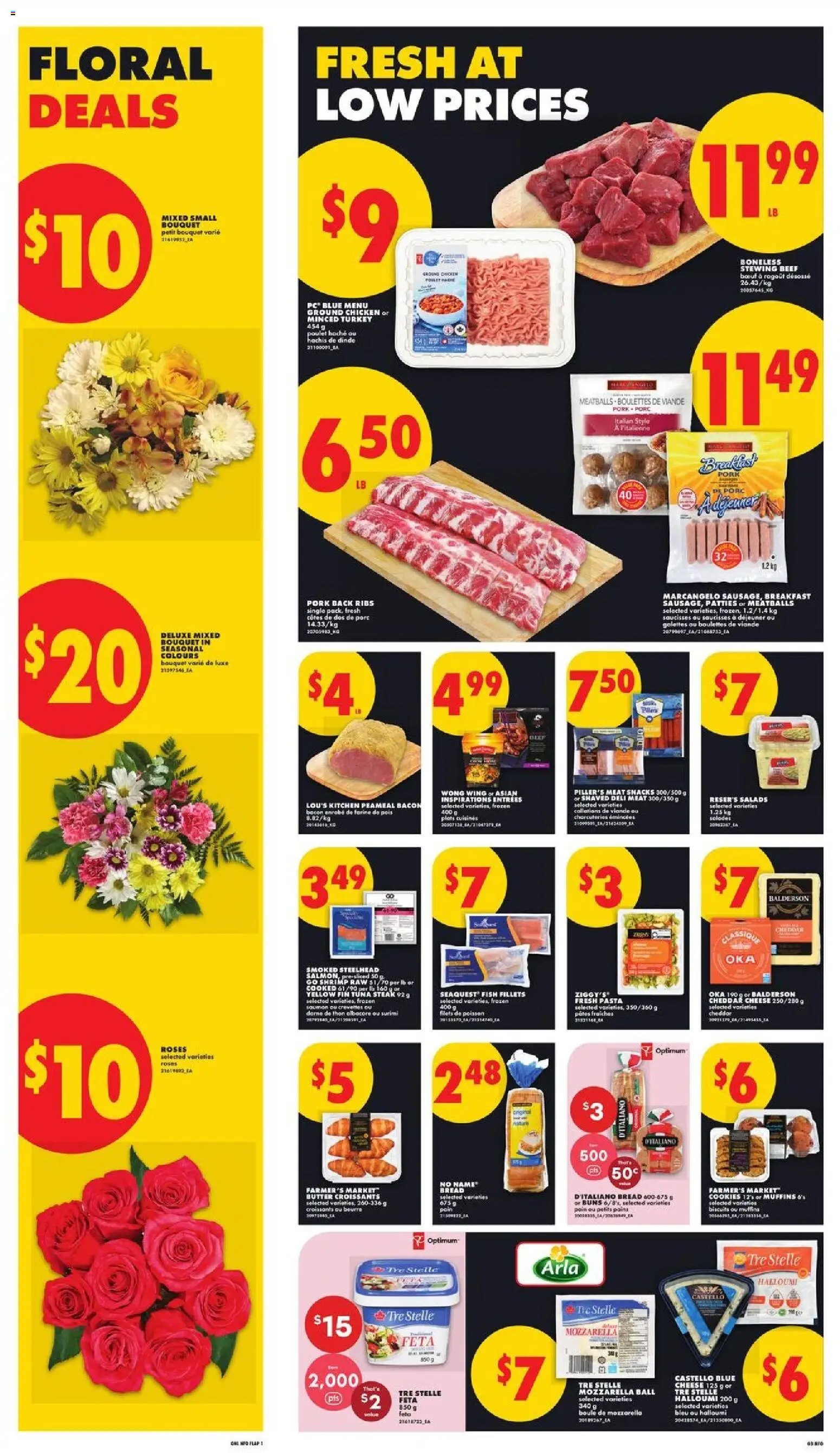 No Frills flyer valid from 11.06.2026 | Page: 3 | Products: Fish, Turkey, Butter, Bread