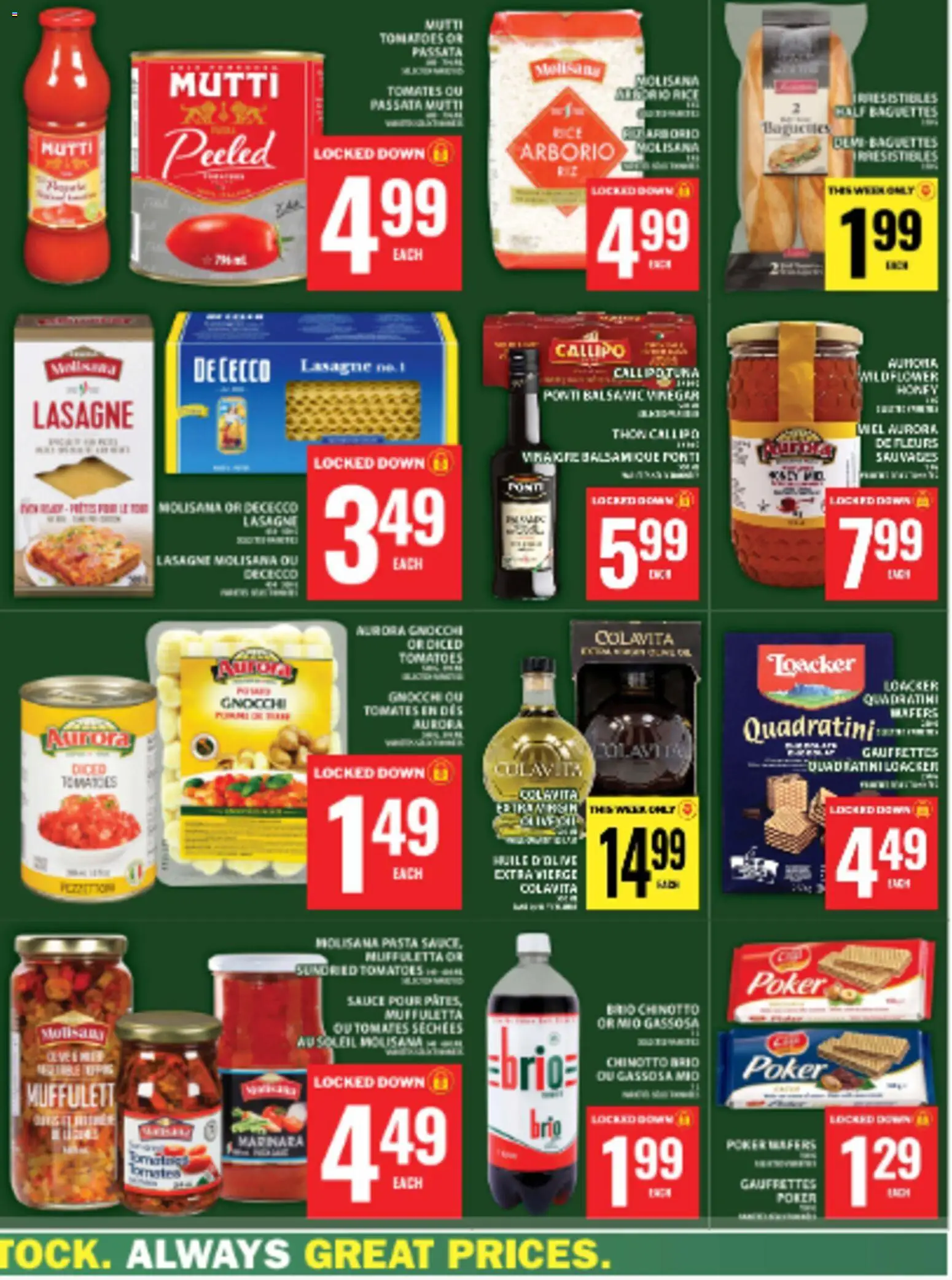 Food Basics flyer valid from 11.06.2026 | Page: 38 | Products: Gin, Pasta, Tomatoes
