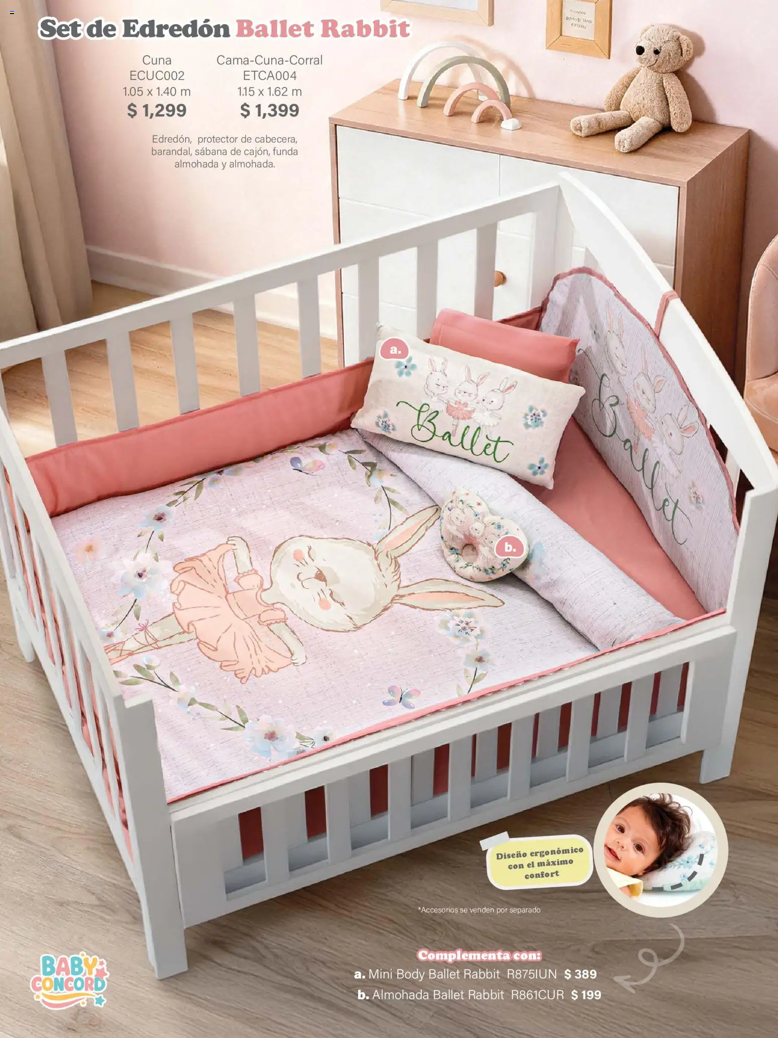 Nuevas ofertas de Colchas Concord válidas en toda la República Mexicana desde el 01/02/2026. ¡Encuentra las mejores ofertas en Colchas Concord catálogo Baby! | Página: 2 | Productos: Funda, Almohada, Body, Cuna