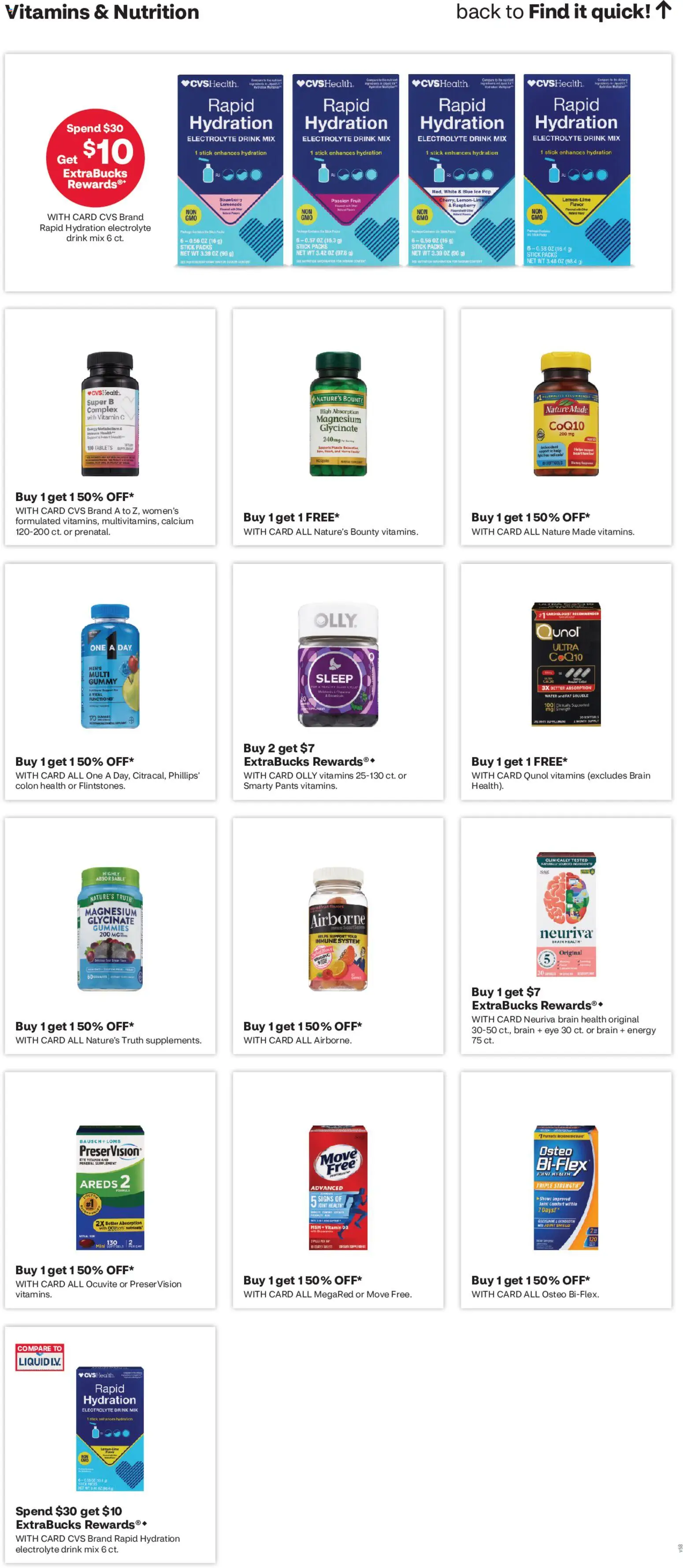 CVS Pharmacy Weekly Ad - MI - valid from 31.05.2026 | Page: 29 | Products: Vitamin, Magnesium, Pants, Water
