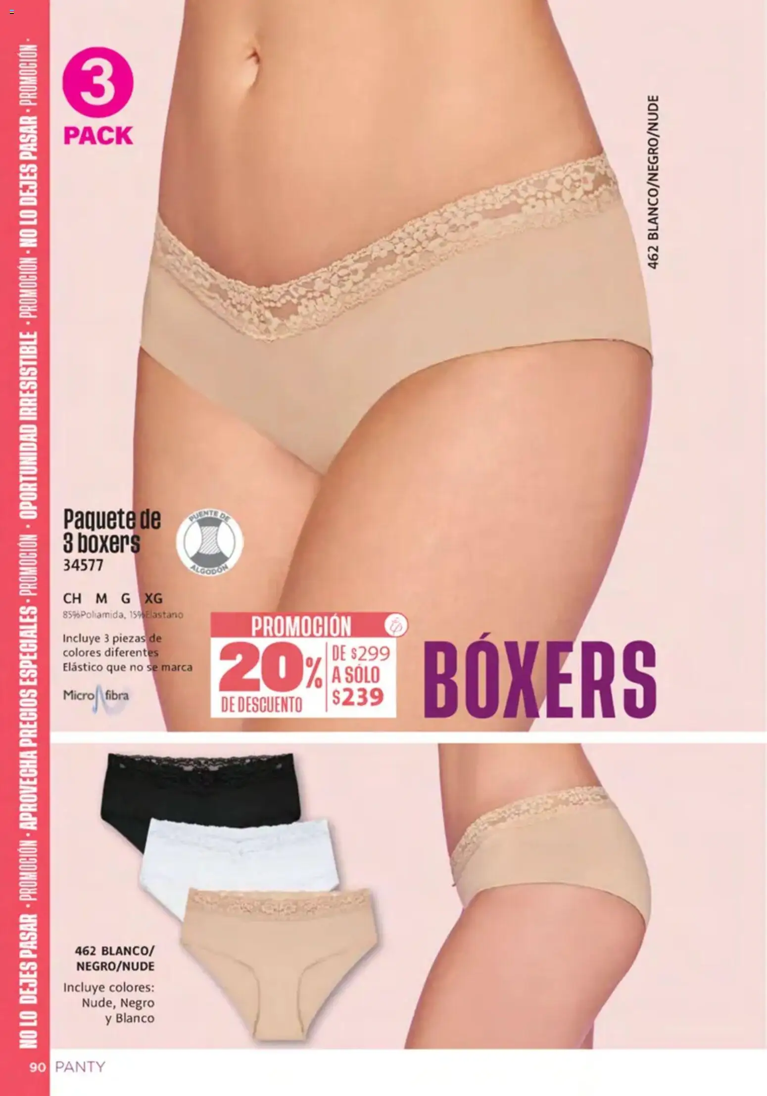 Nuevas ofertas de Ilusión válidas en toda la República Mexicana desde el 01/10/2026. ¡Encuentra las mejores ofertas en Ilusión catálogo Invierno! | Página: 92 | Productos: Boxers