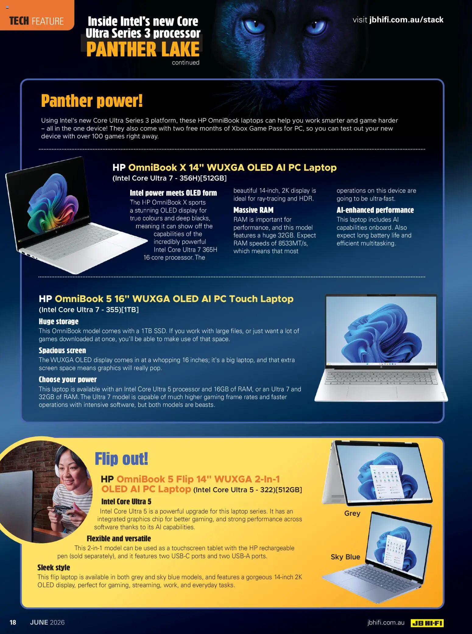 JB Hi-Fi catalogue - valid from 01.06.2026 | Page: 18 | Products: Device, Tablet, Laptop, Screen