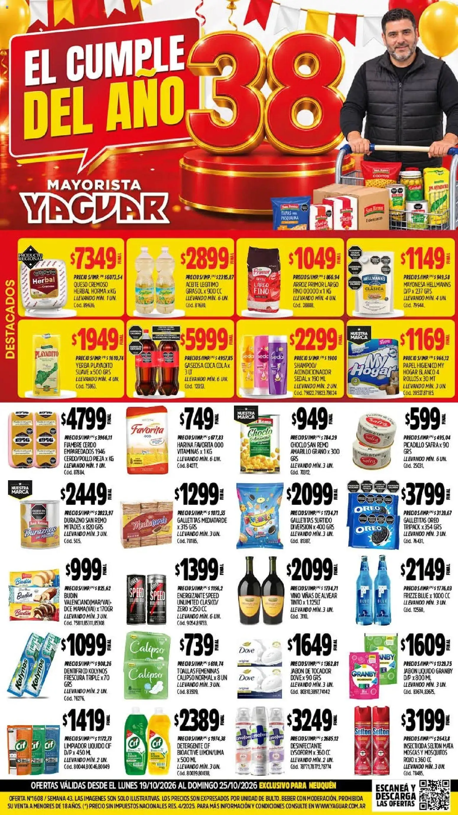 Yaguar - Oferta Semanal Neuquen │ válido desde el 19/10/2026 | Página: 1