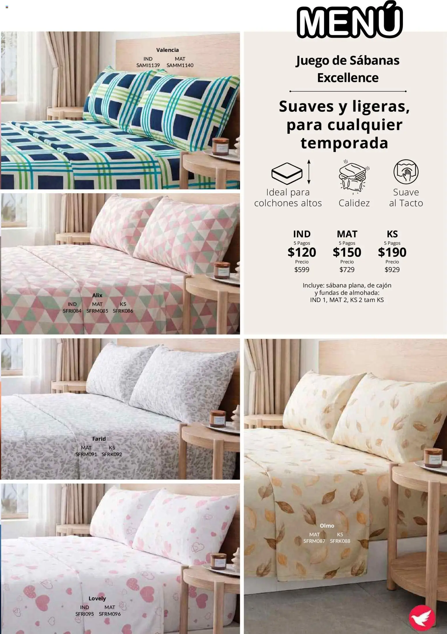 Nuevas ofertas de Colchas Concord válidas en toda la República Mexicana desde el 01/08/2026. ¡Encuentra las mejores ofertas en Colchas Concord catálogo! | Página: 142 | Productos: Juego, Almohada, Sabanas