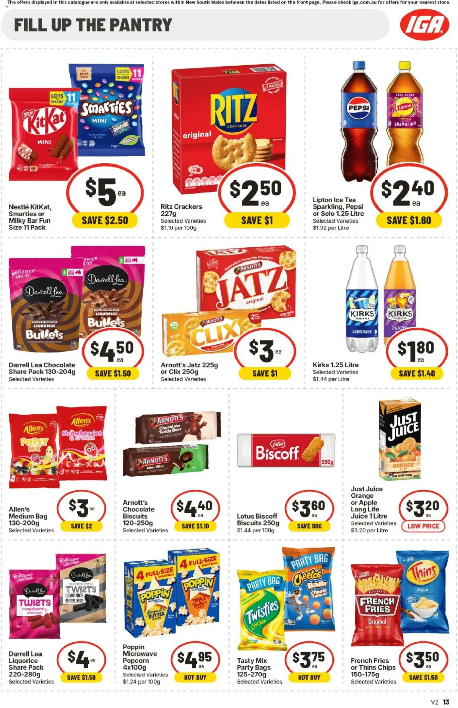 IGA catalogue - valid from 30/09/2026 | Page: 9 | Products: Juice, Chicken, Strawberries, Biscuits