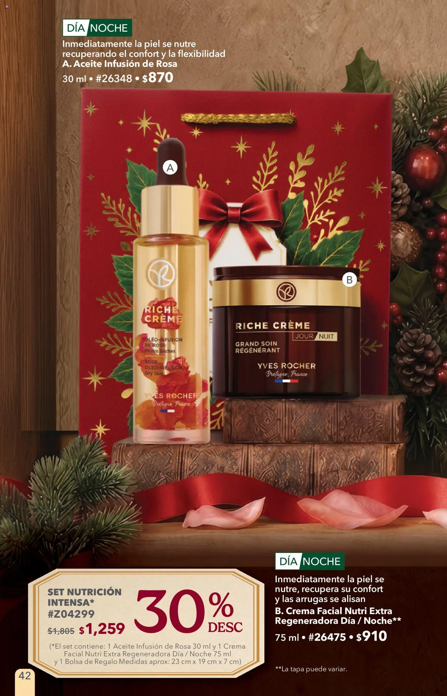 Nuevas ofertas de Yves Rocher válidas en toda la República Mexicana desde el 27/10/2026. ¡Encuentra las mejores ofertas en Yves Rocher campaña 15 2026! | Página: 42