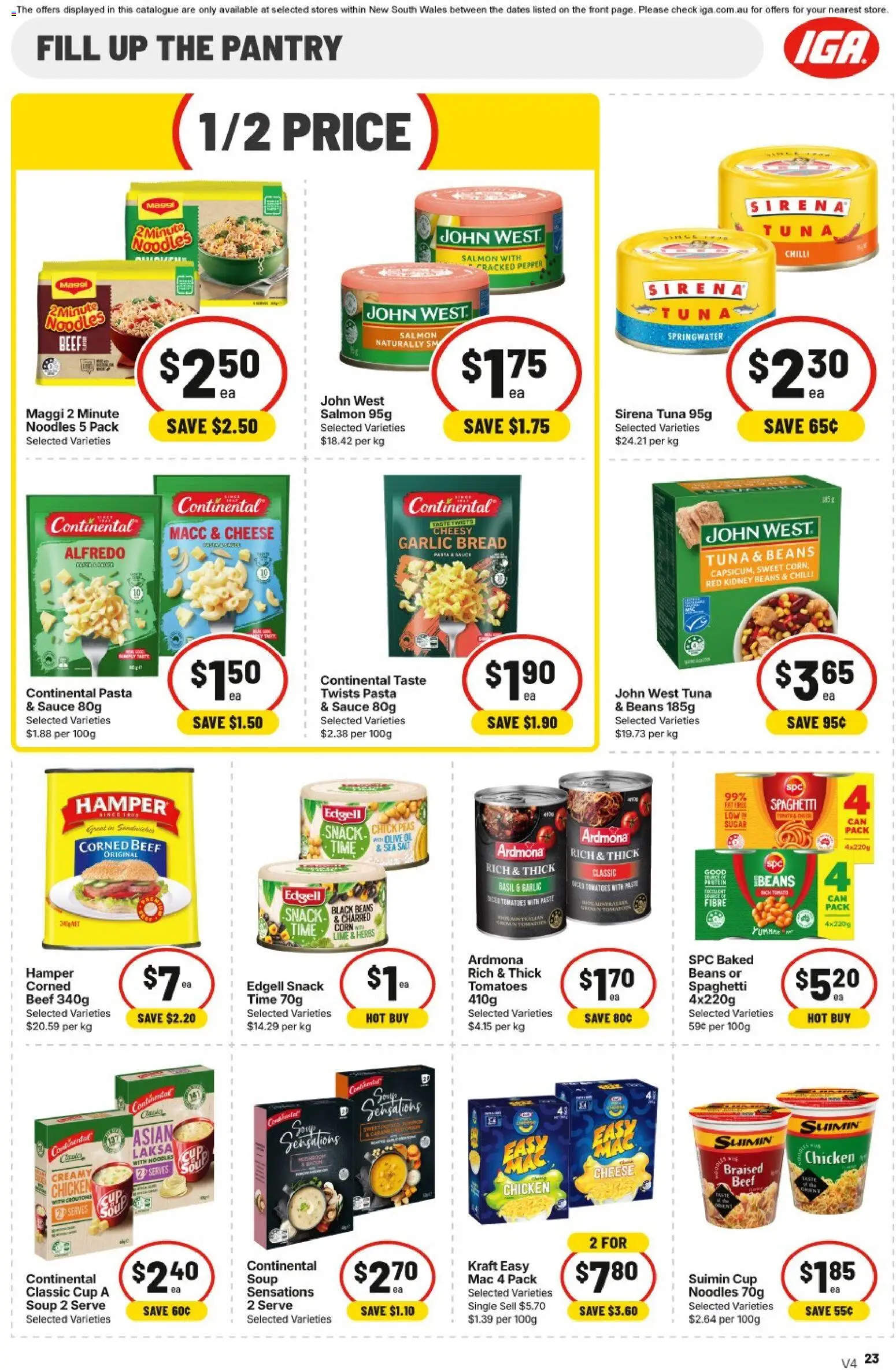 IGA catalogue - valid from 30/09/2026 | Page: 28 | Products: Bread, Tomatoes, Sauce, Pepper