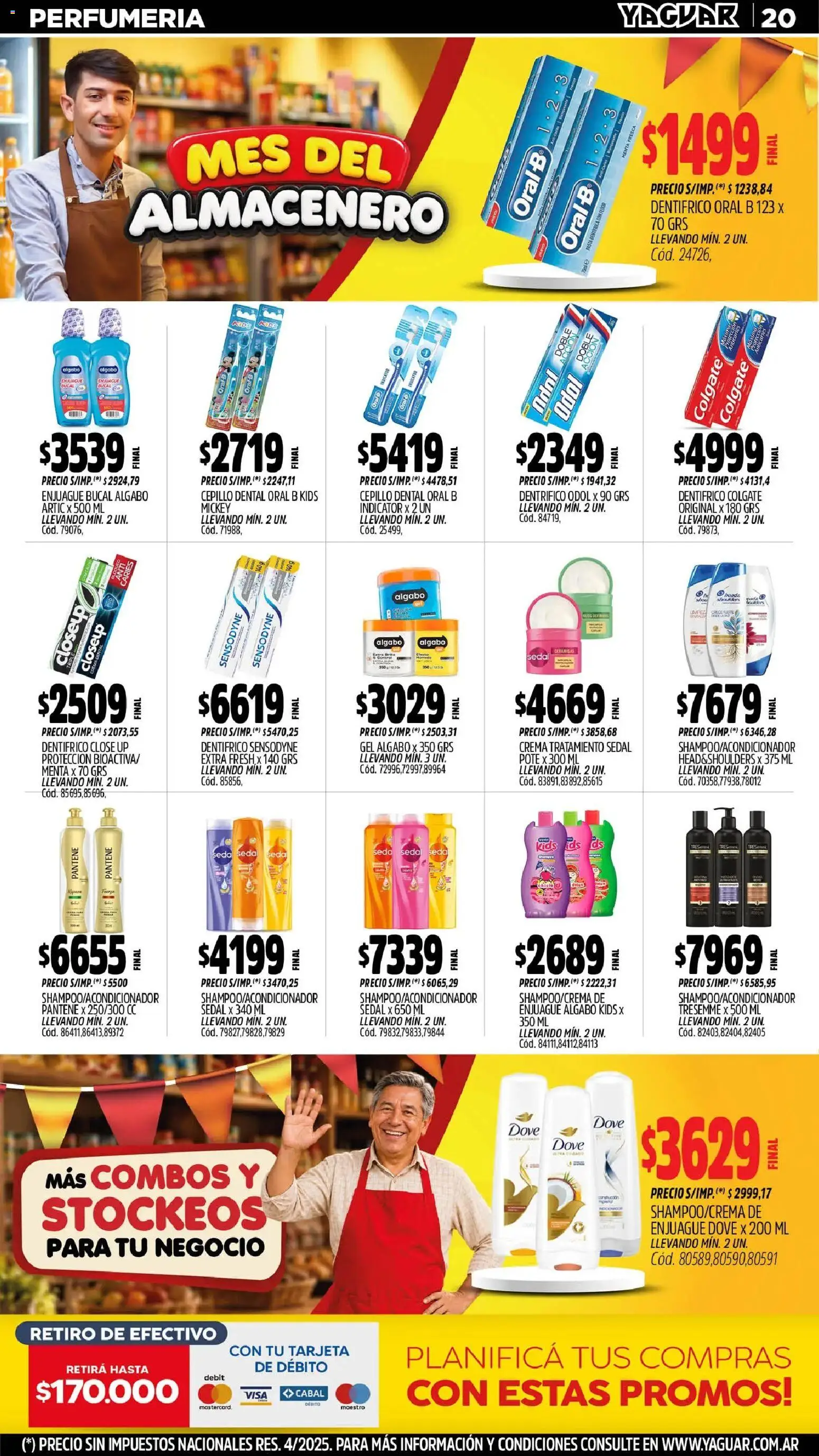Yaguar - Oferta Semanal Trelew │ válido desde el 31/08/2026 | Página: 20 | Productos: Cepillo, Enjuague bucal, Pasta, Crema