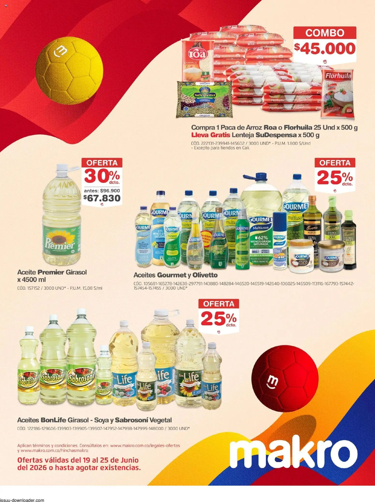 Makro revista - valida desde el 19/06/2026 | Página: 20 | Productos: Arroz, Lentejas, Taburete, Oliva