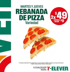 Vista previa de 7-Eleven folleto, nuevo folleto de la tienda, válido en México a partir del 24/09/2026 | Página: 14 | Productos: Pizza