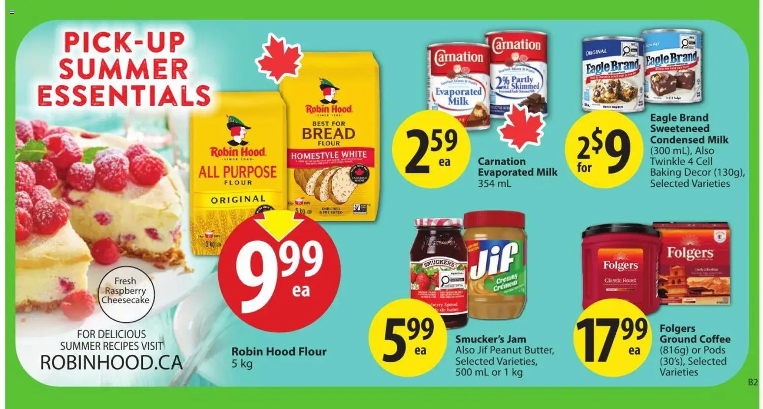 Save on foods flyer valid from Jul 30, 2026 | Page: 16 | Products: Milk, Bread, Coffee