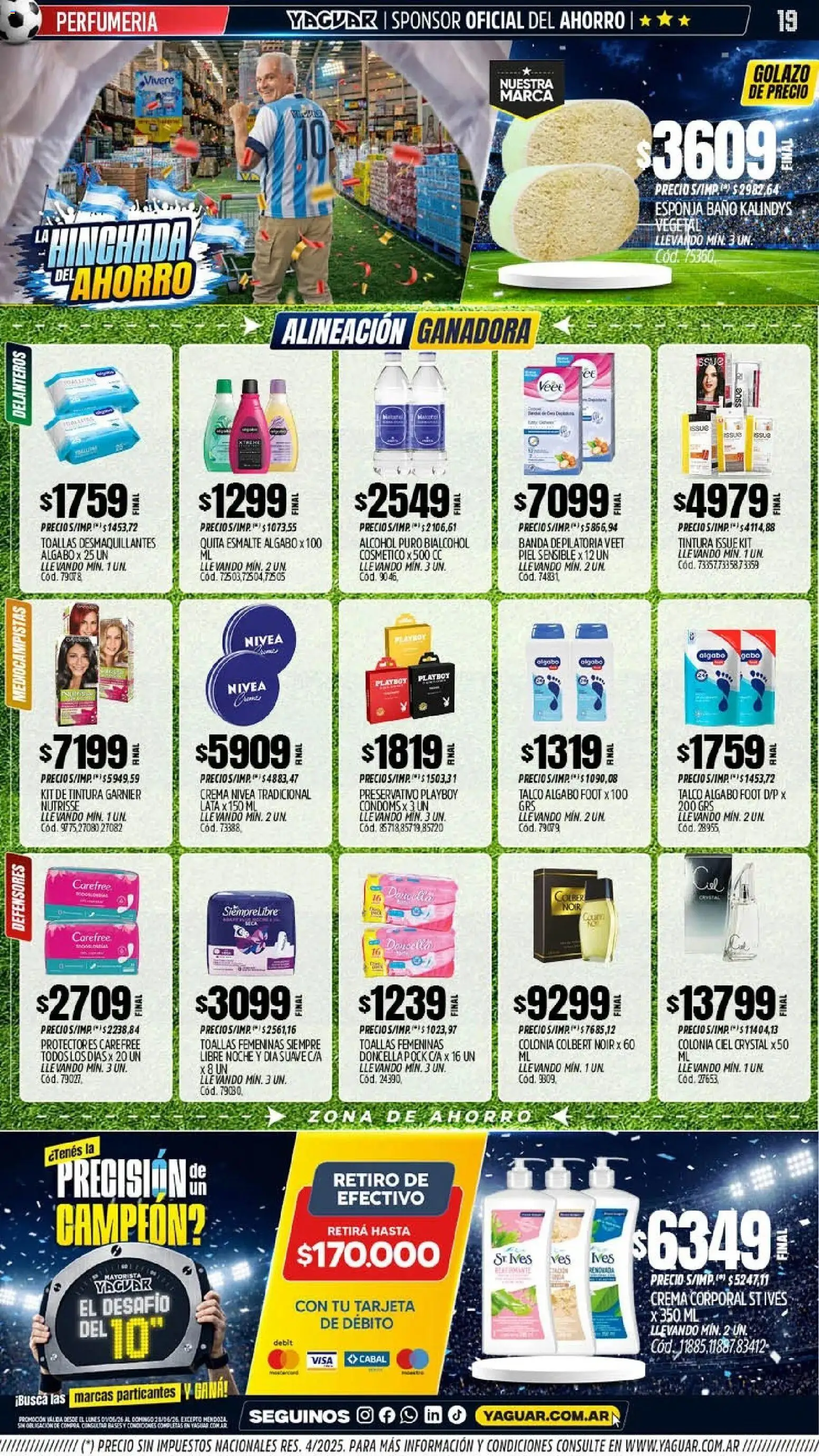 Yaguar - Oferta Semanal Salta │ válido desde el 01.06.2026 | Página: 18 | Productos: Toallas, Baño, Tintura, Crema