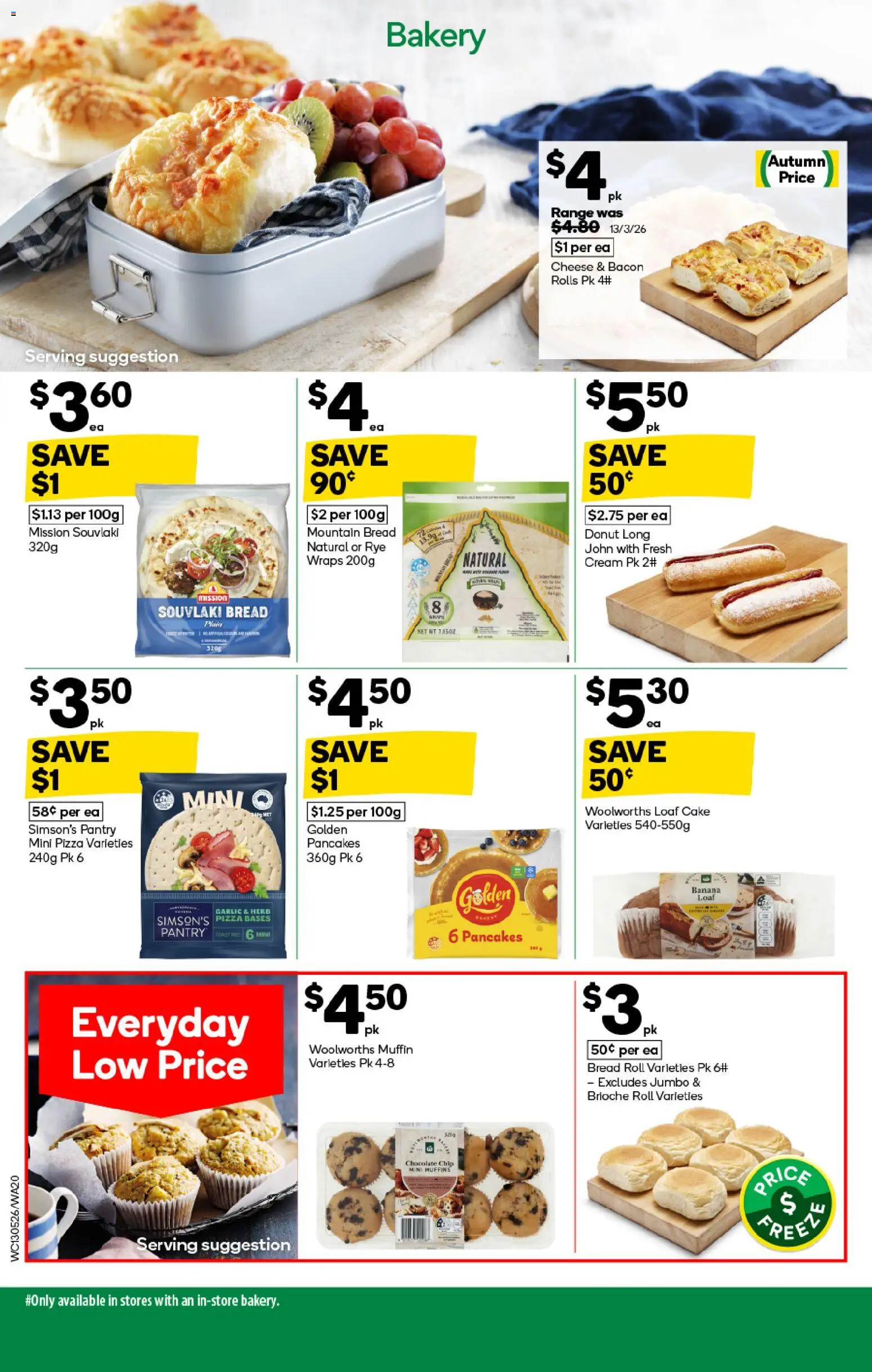 Woolworths catalogue - valid from 13.05.2026 | Page: 20 | Products: Bacon, Herb, Bread, Garlic