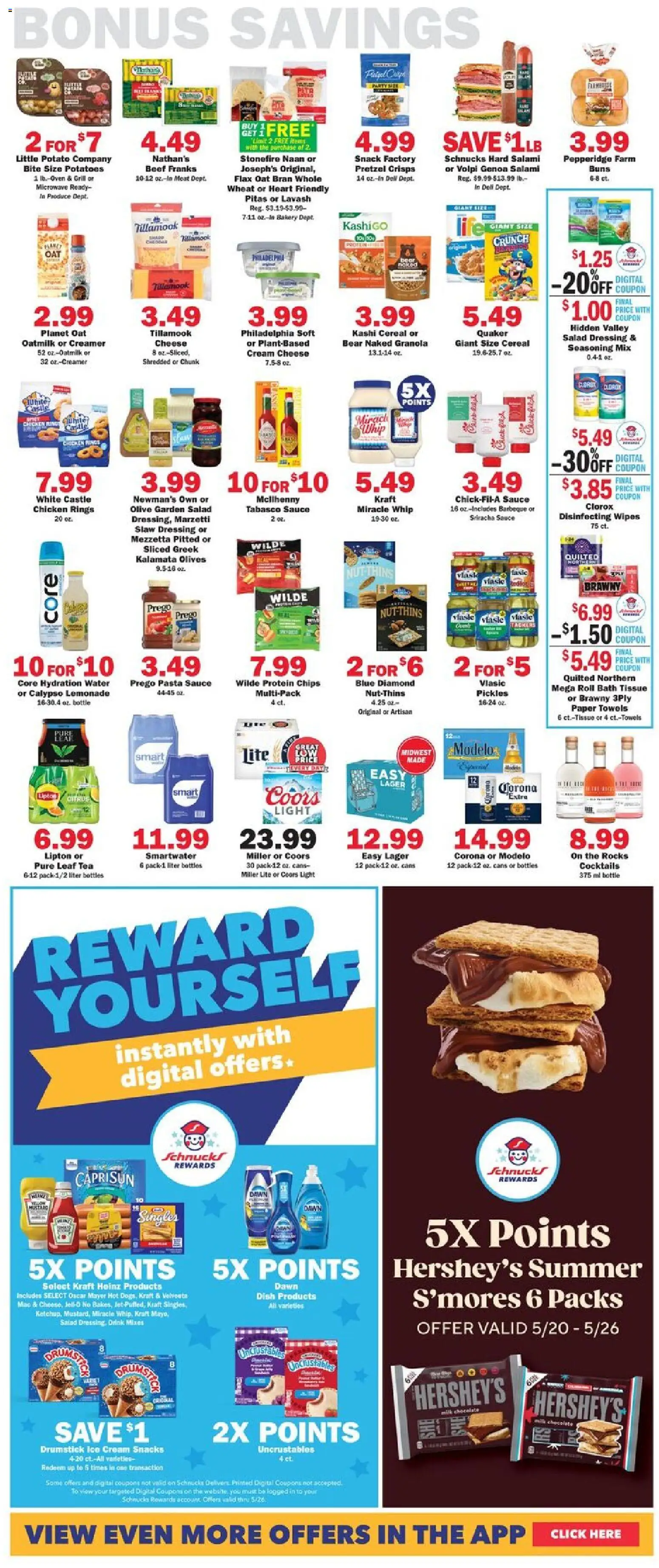 Schnucks Weekly Print Ad - MO - valid from 20.05.2026 | Page: 5 | Products: Cheese, Salami, Ice cream, Salad