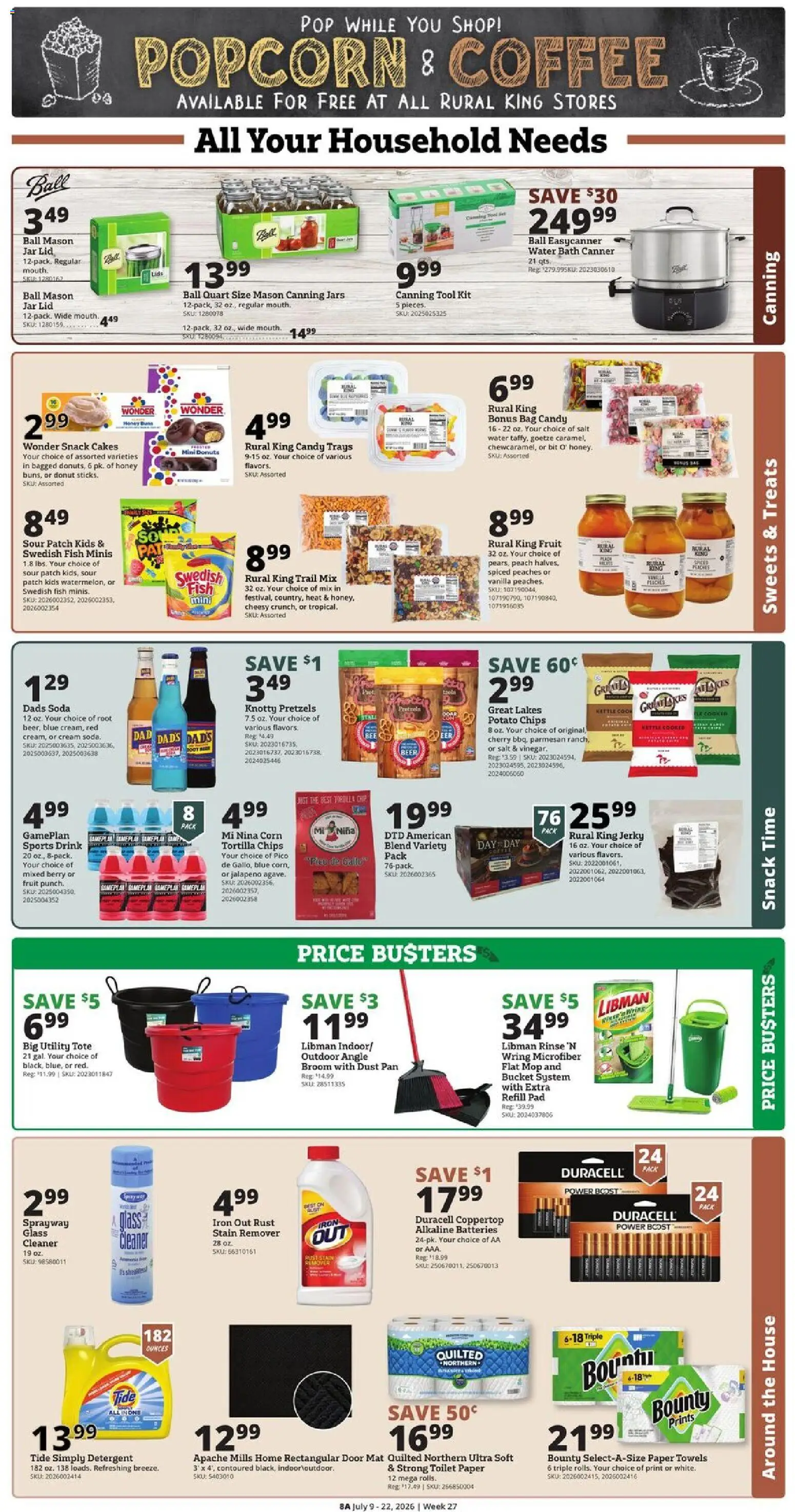 Rural King Weekly Ad - valid from 07/09/2026 | Page: 10 | Products: Bath, Coffee, Stain remover, Salt