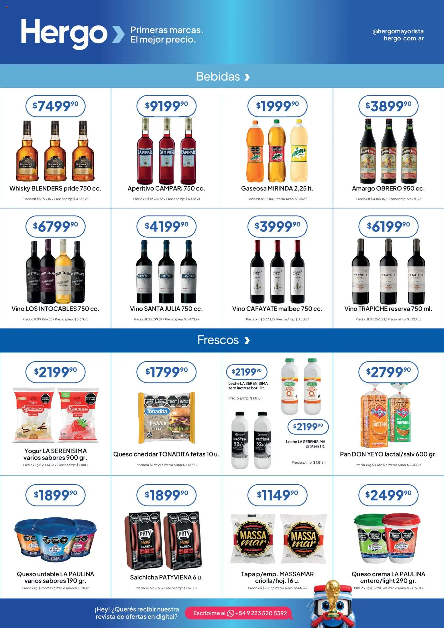 Hergo catálogo │ válido desde el 08/07/2026 | Página: 4 | Productos: Whisky, Queso, Vino, Crema