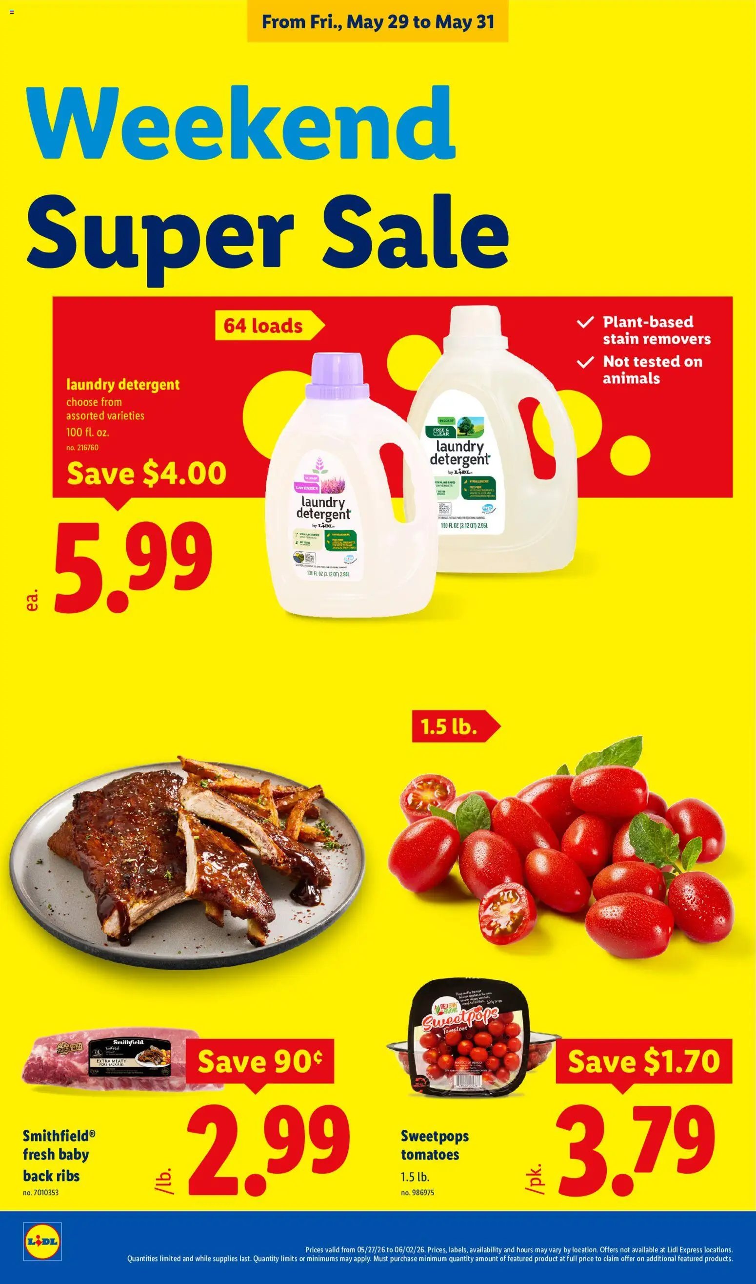 Lidl Weekly Ad - valid from 27.05.2026 | Page: 32 | Products: Tomatoes, Detergent
