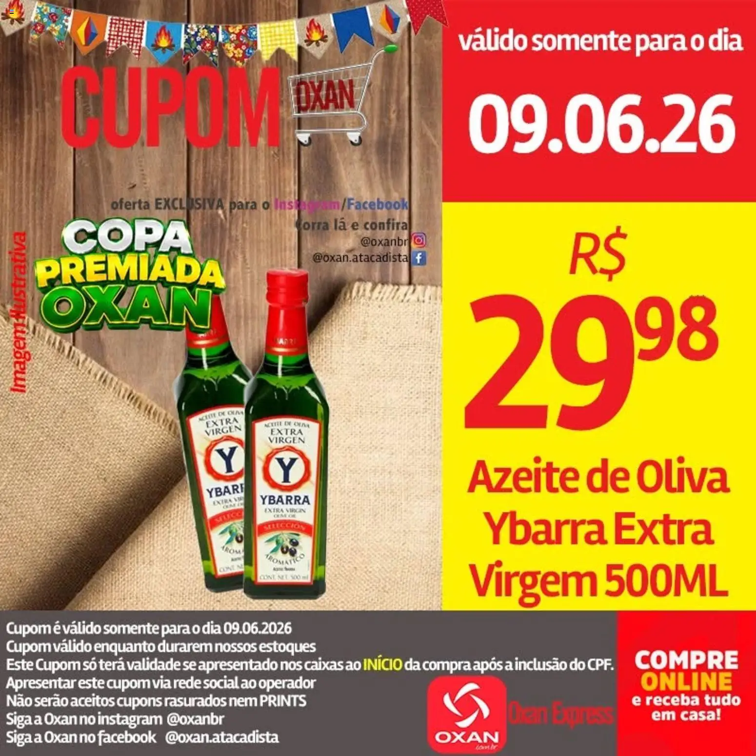 Oxan Atacadista Folheto - válido de 09.06.2026 | Página: 3 | Produtos: Copa, Azeite