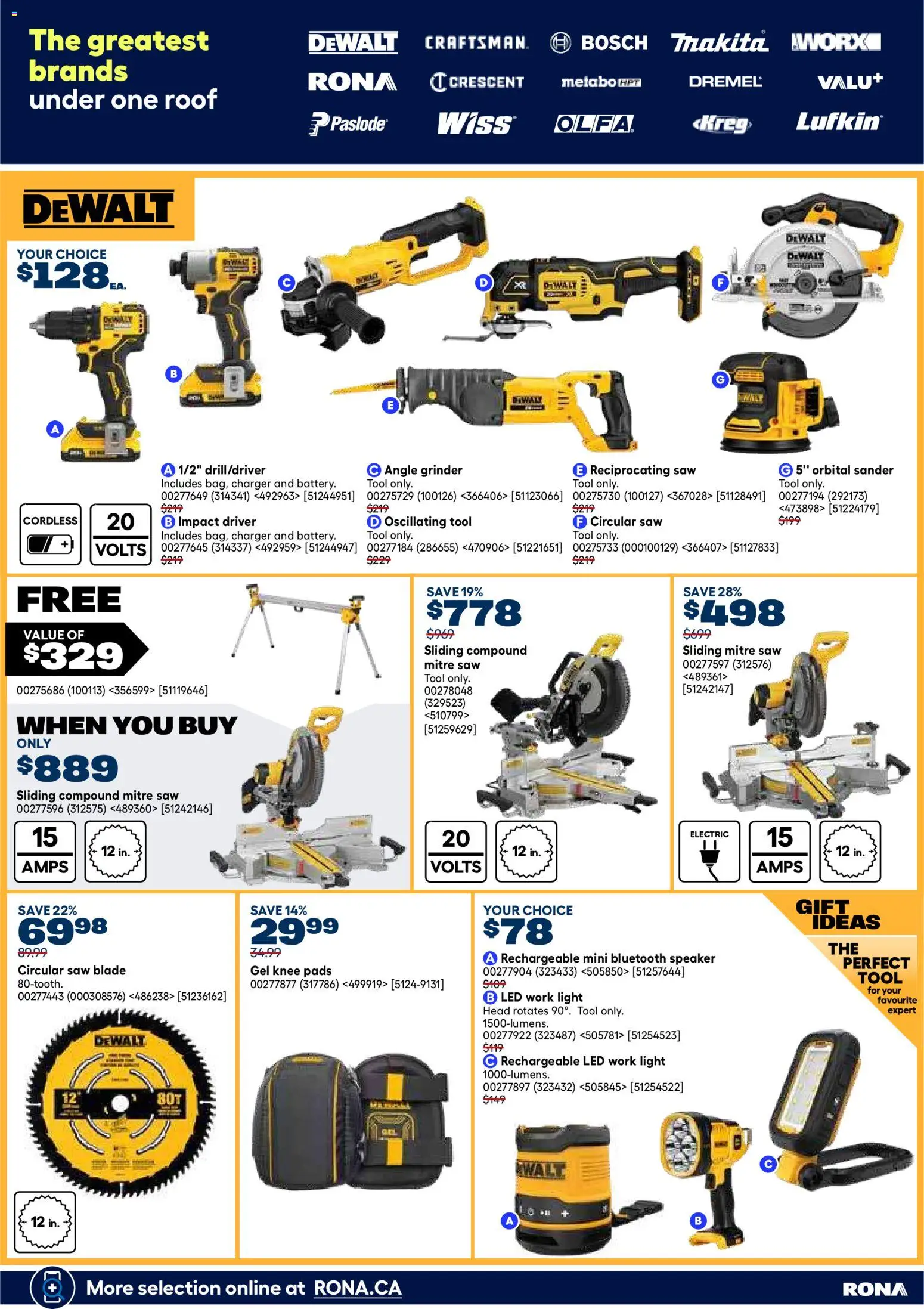Rona flyer valid from Jul 16, 2026 | Page: 21 | Products: Bluetooth speaker, Knee, Speaker, Grinder