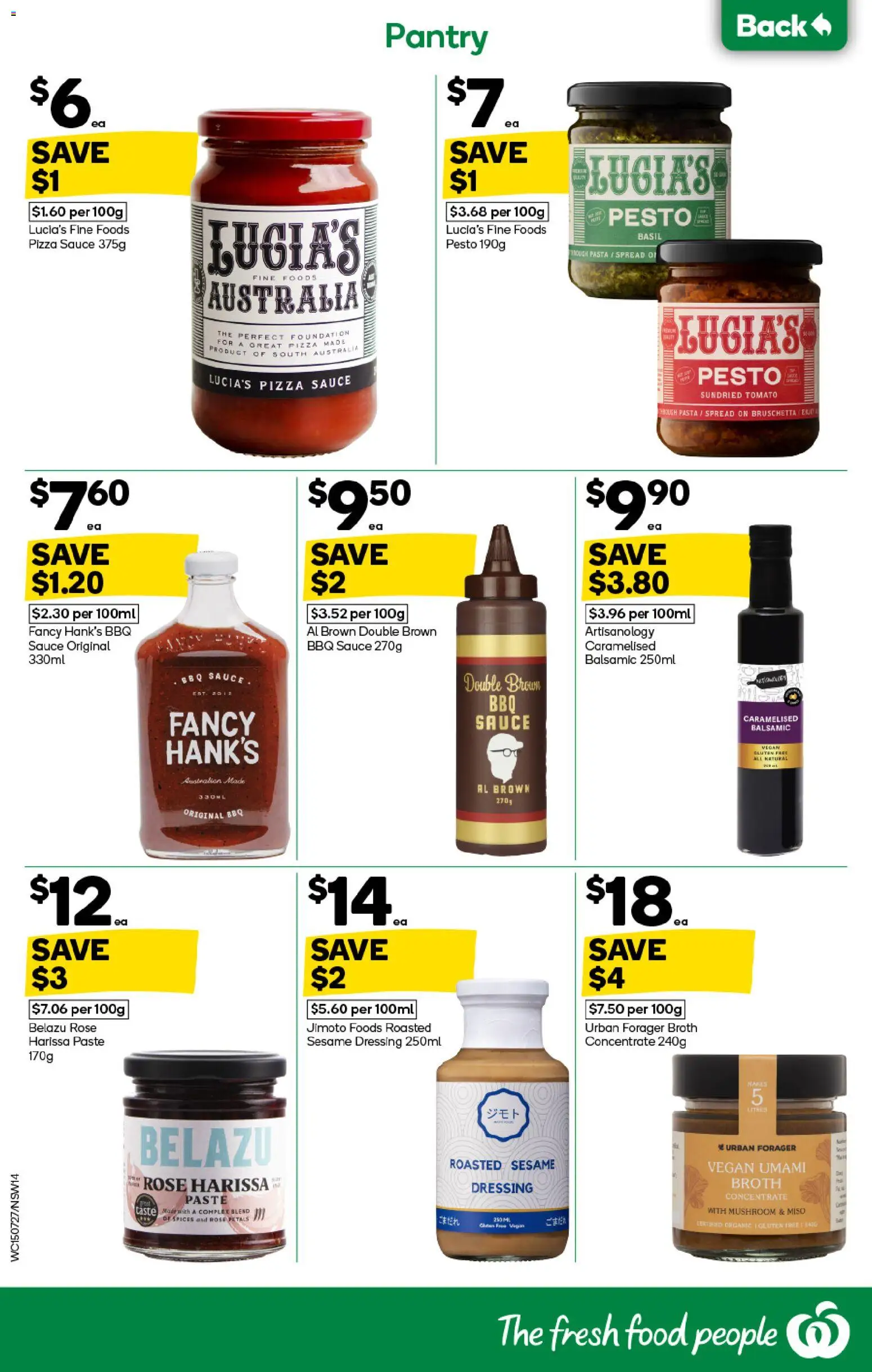 Woolworths catalogue - valid from 15/07/2026 | Page: 14 | Products: Food, Sesame, Broth, Pesto