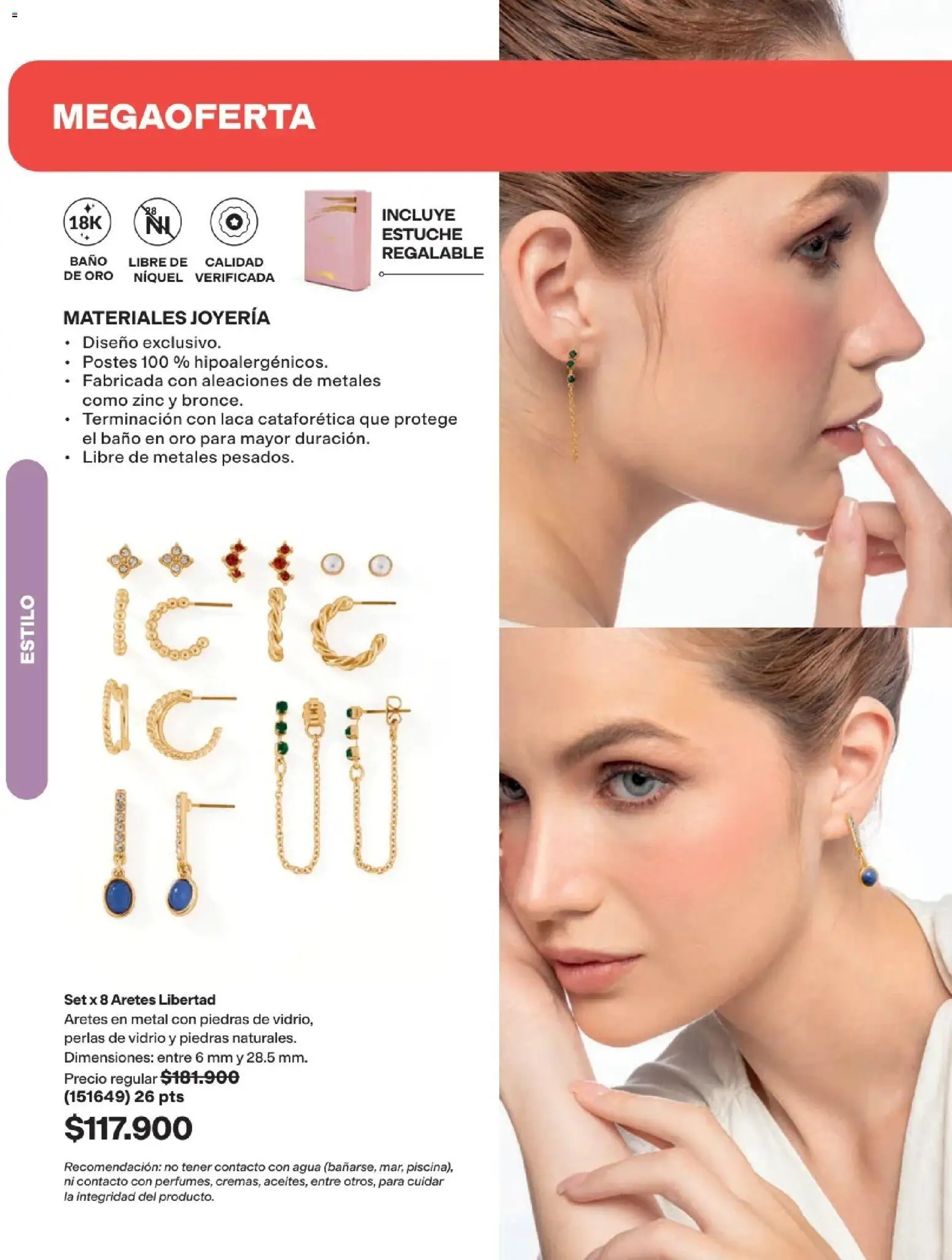 Avon revista - valida desde el 01.09.2026 | Página: 117 | Productos: Agua, Estuche, Aretes, Baño