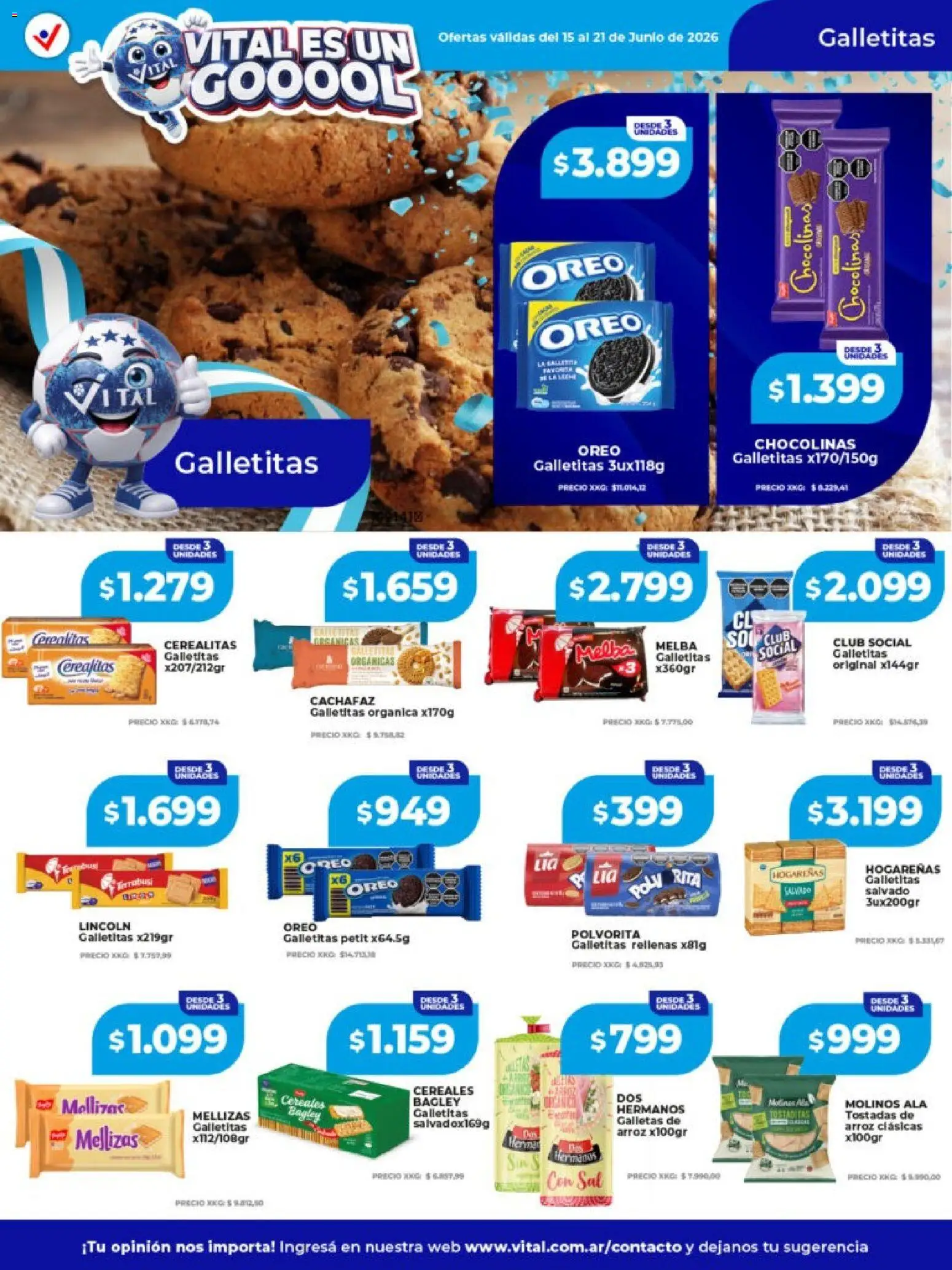 Vital - Ofertas │ válido desde el 15.06.2026 | Página: 17 | Productos: Sal, Arroz, Cereales, Galletas