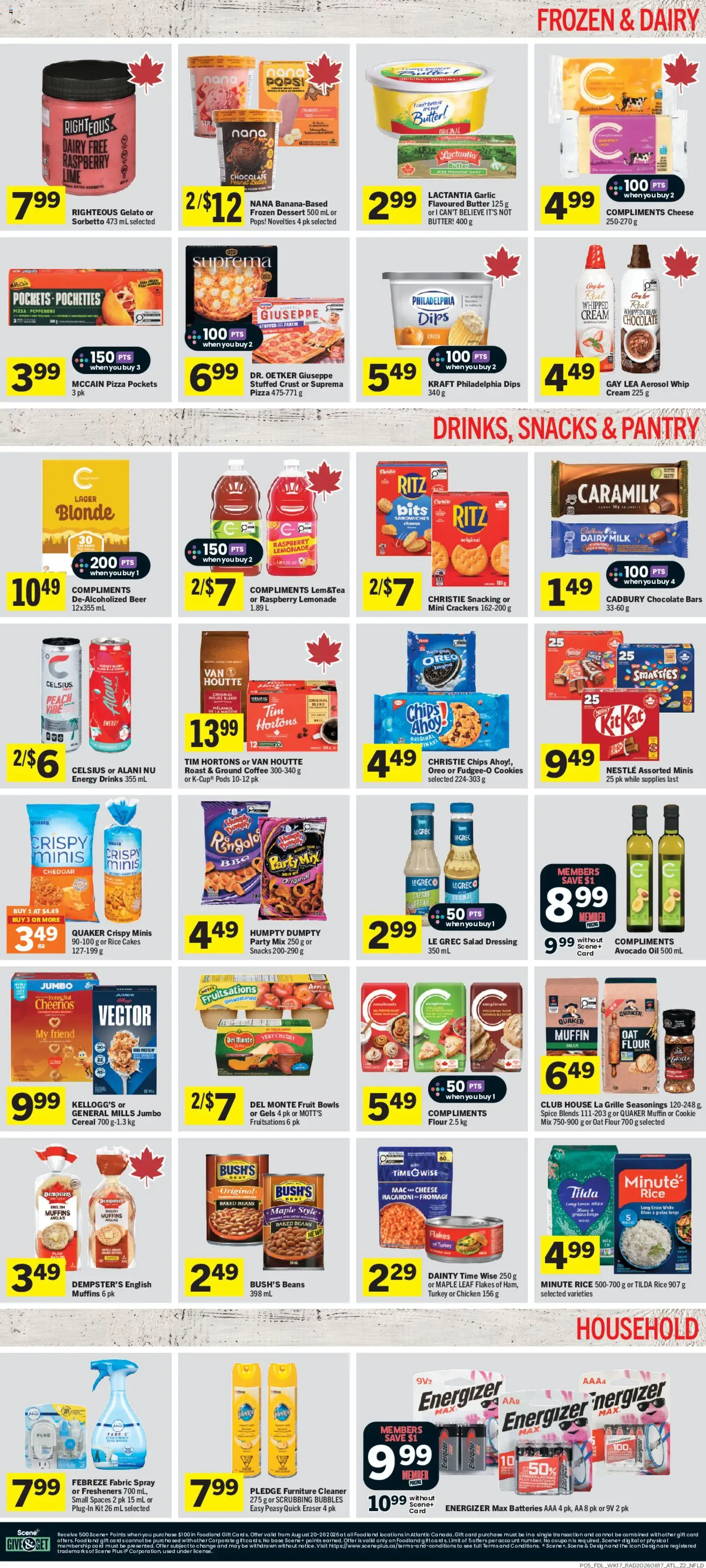 Foodland flyer valid from Aug 20, 2026 | Page: 6 | Products: Lemonade, Drinks, Cheddar, Cheese