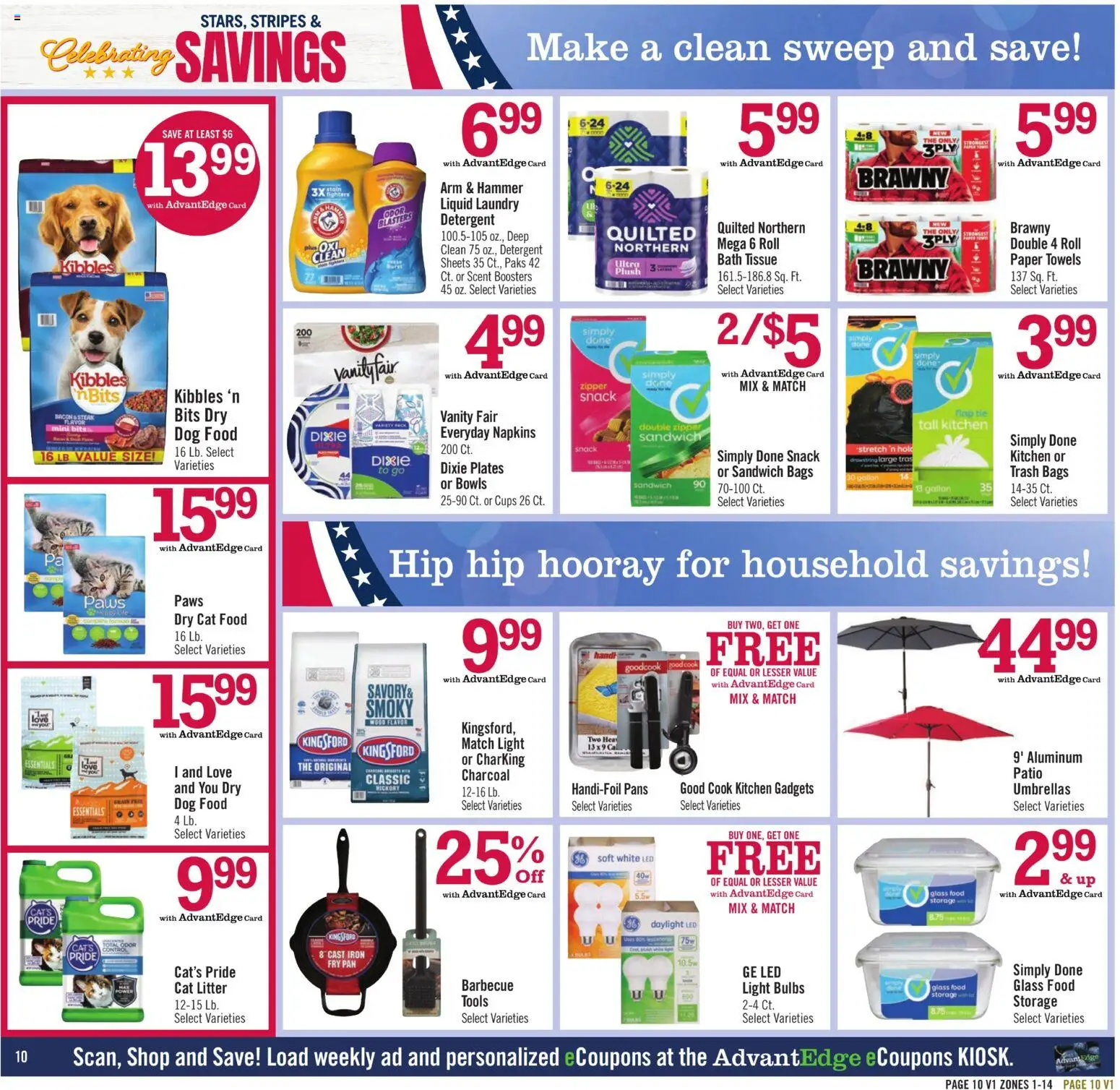 Price Chopper Weekly Ad - valid from 24.05.2026 | Page: 10 | Products: Bath, Cat Food, Cat Litter, Iron
