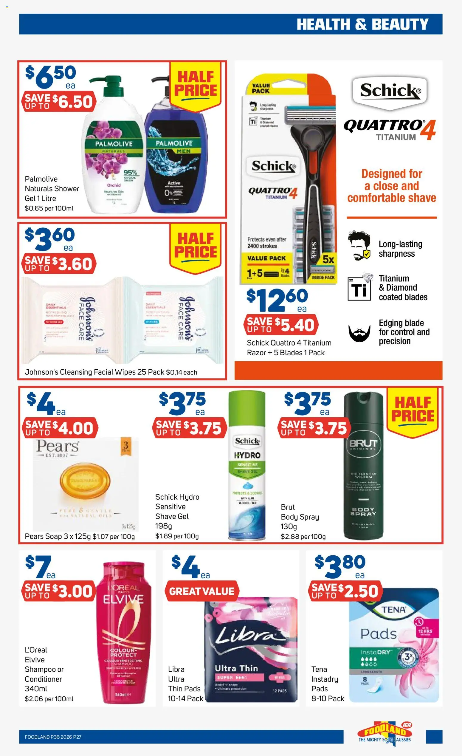 Foodland catalogue - valid from 02/09/2026 | Page: 27 | Products: Shower, Shampoo, Conditioner, Orchid