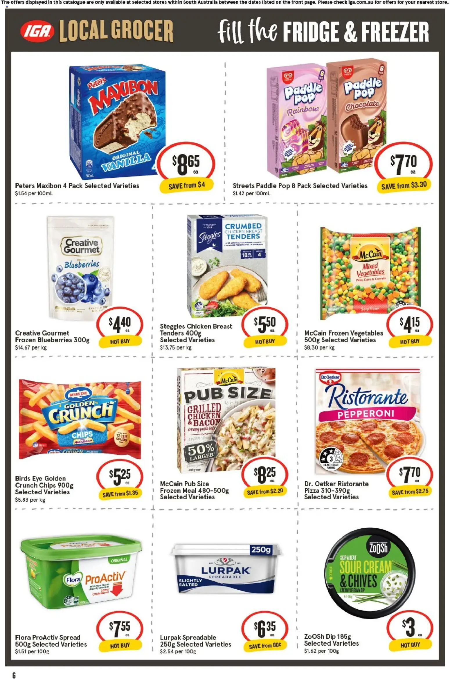 IGA catalogue - valid from 01/07/2026 | Page: 7 | Products: Chicken, Cream, Fridge, Freezer