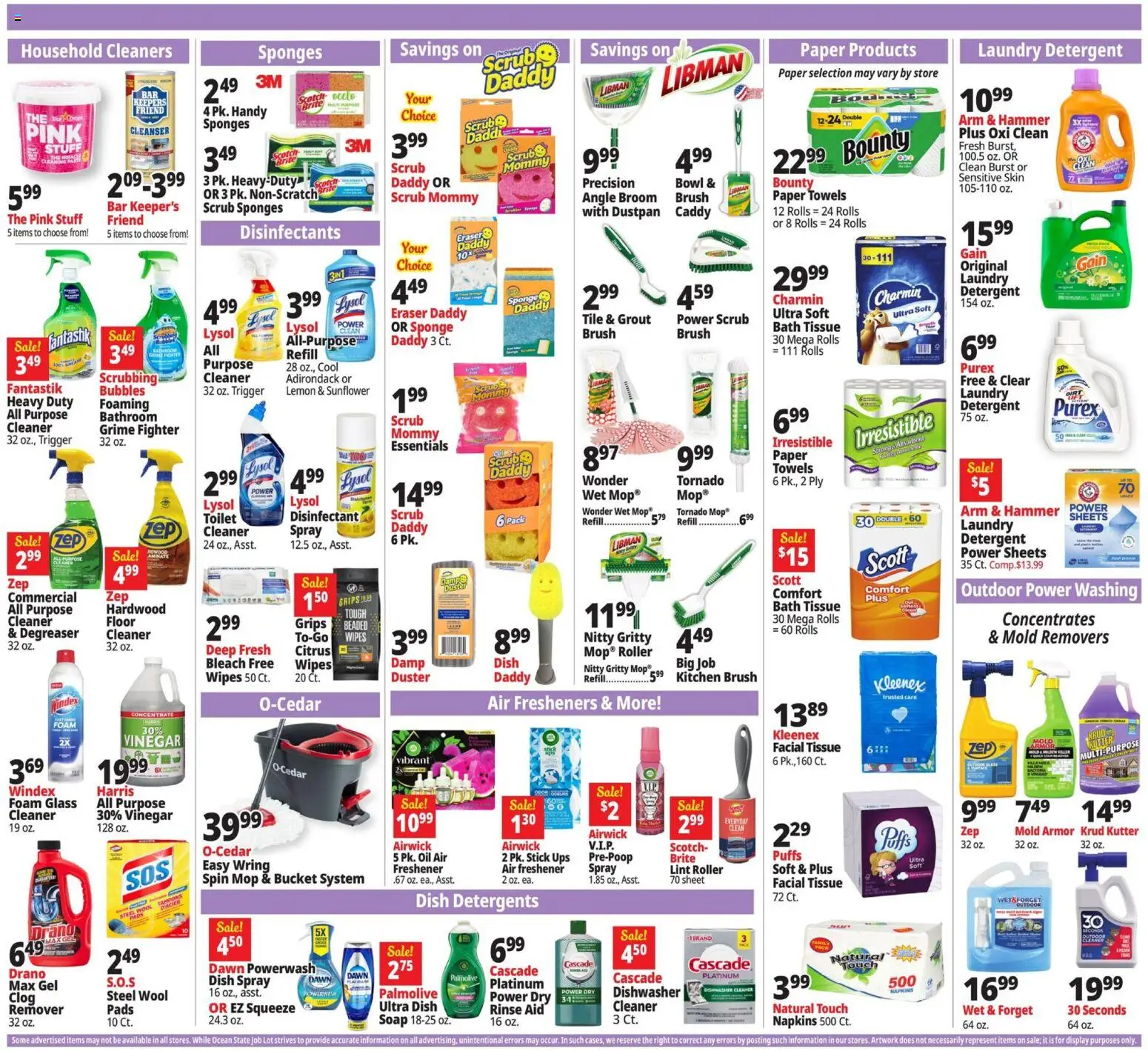 Ocean State Job Lot Weekly Ad - valid from 05.03.2026 | Page: 15 | Products: Eraser, Detergent, Lemon, UPS
