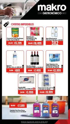 Vista previa Makro Ofertas Gastronómico válido desde el 30.04.2026 | Página: 4 | Productos: Bolsa, Gelatina, Agua, Vino