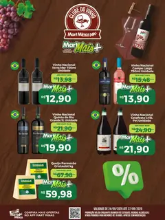 Mart Minas ofertas Clube do Vinho - Pré-Visualização do folheto da loja Mart Minas, válido de 24/09/2026 | Página: 3 | Produtos: Bebidas, Queijo, Vinho, Parmesão