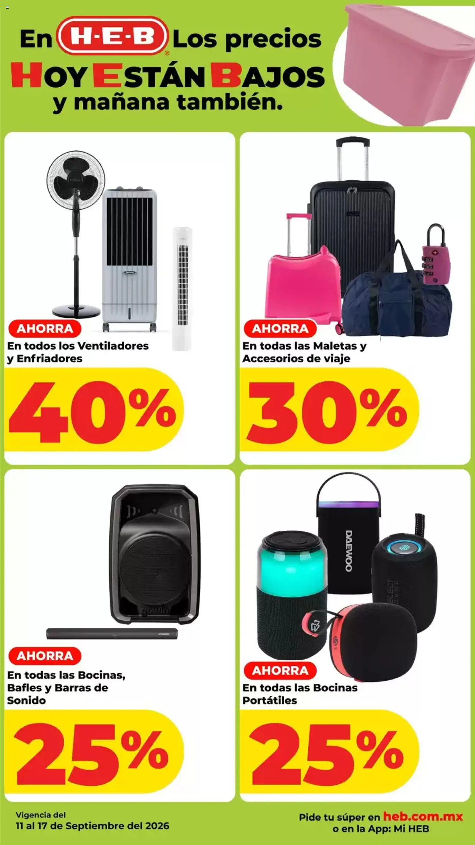 Nuevas ofertas de H-E-B válidas en toda la República Mexicana desde el 11/09/2026. ¡Encuentra las mejores ofertas en H-E-B folleto! | Página: 10