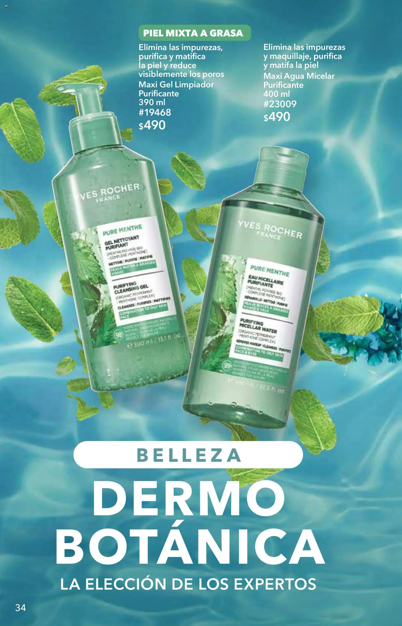 Nuevas ofertas de Yves Rocher válidas en toda la República Mexicana desde el 25/08/2026. ¡Encuentra las mejores ofertas en Yves Rocher campaña 12 2026! | Página: 34 | Productos: Agua, Limpiador, Agua micelar