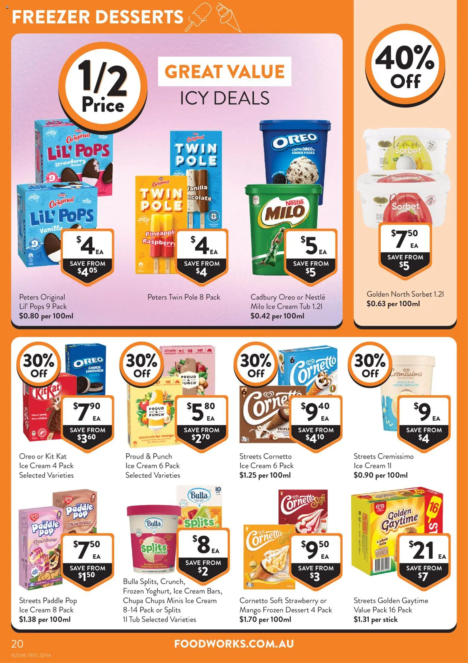 Foodworks catalogue - valid from 13.05.2026 | Page: 20 | Products: Pineapple, Mango, Raspberry, Freezer