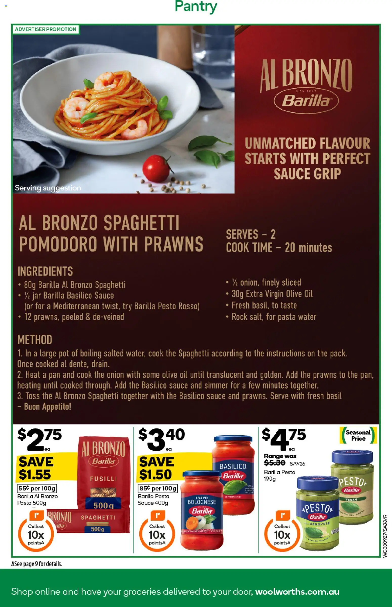 Woolworths catalogue - valid from 30/09/2026 | Page: 29 | Products: Pot, Pasta, Olive oil, Barilla