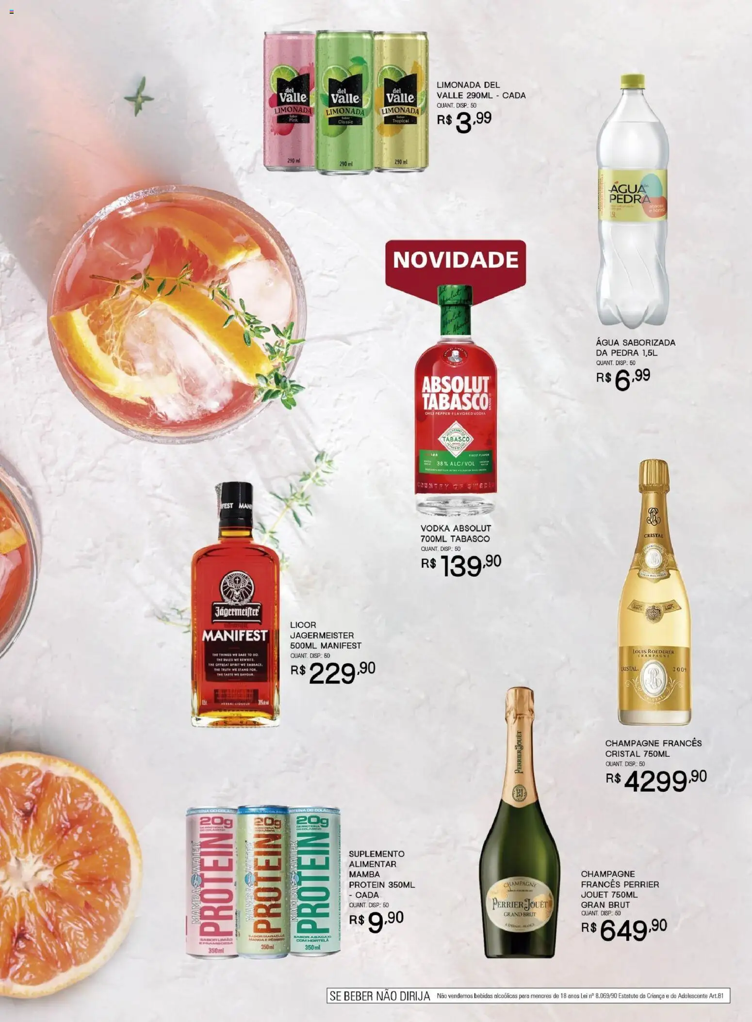 Bistek Supermercados Folheto - válido de 03.06.2026 | Página: 7 | Produtos: Champagne, Licor, Vodka