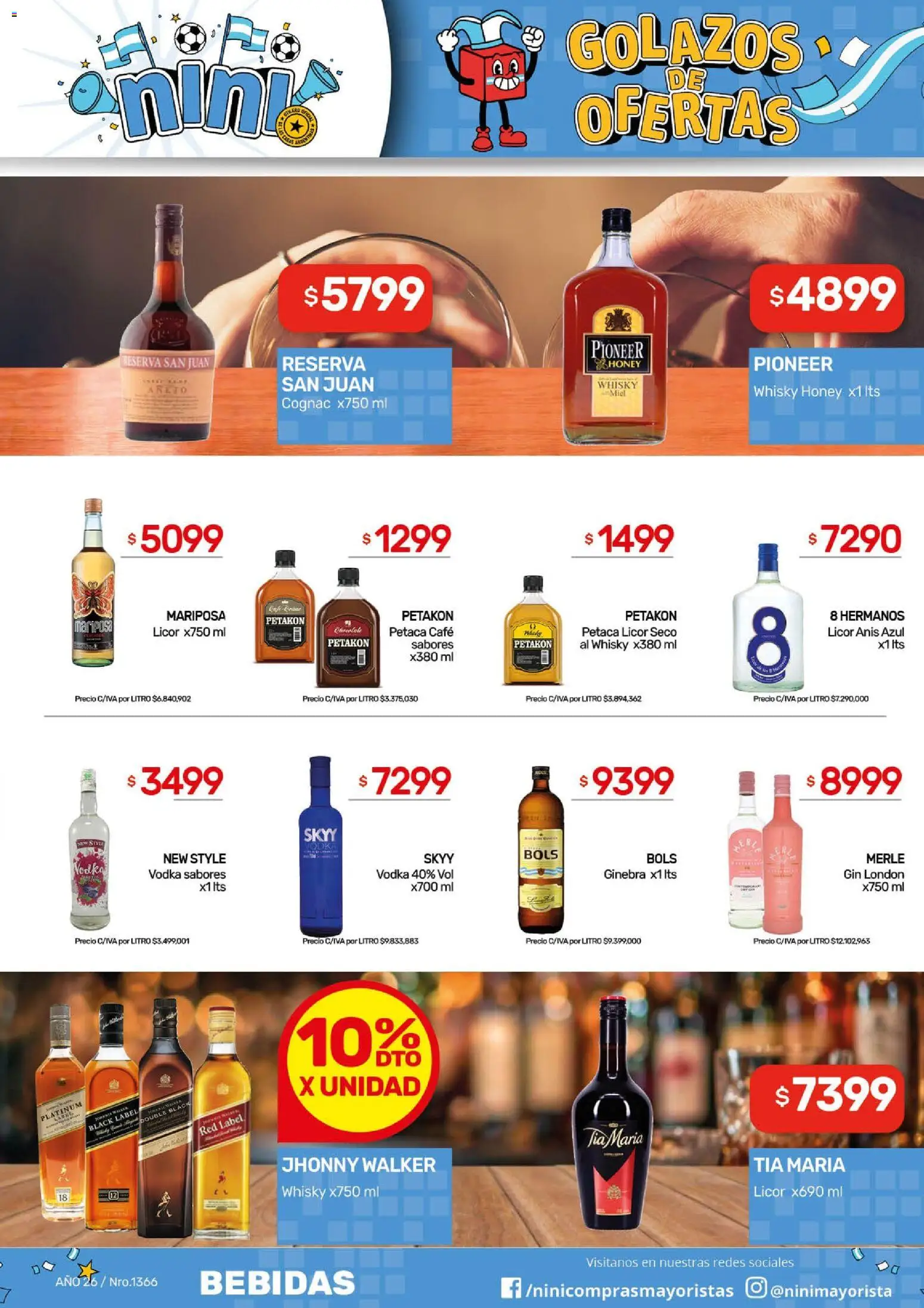 NINI Mayorista ofertas │ válido desde el 29/06/2026 | Página: 19 | Productos: Vodka, Whisky, Café, Ginebra