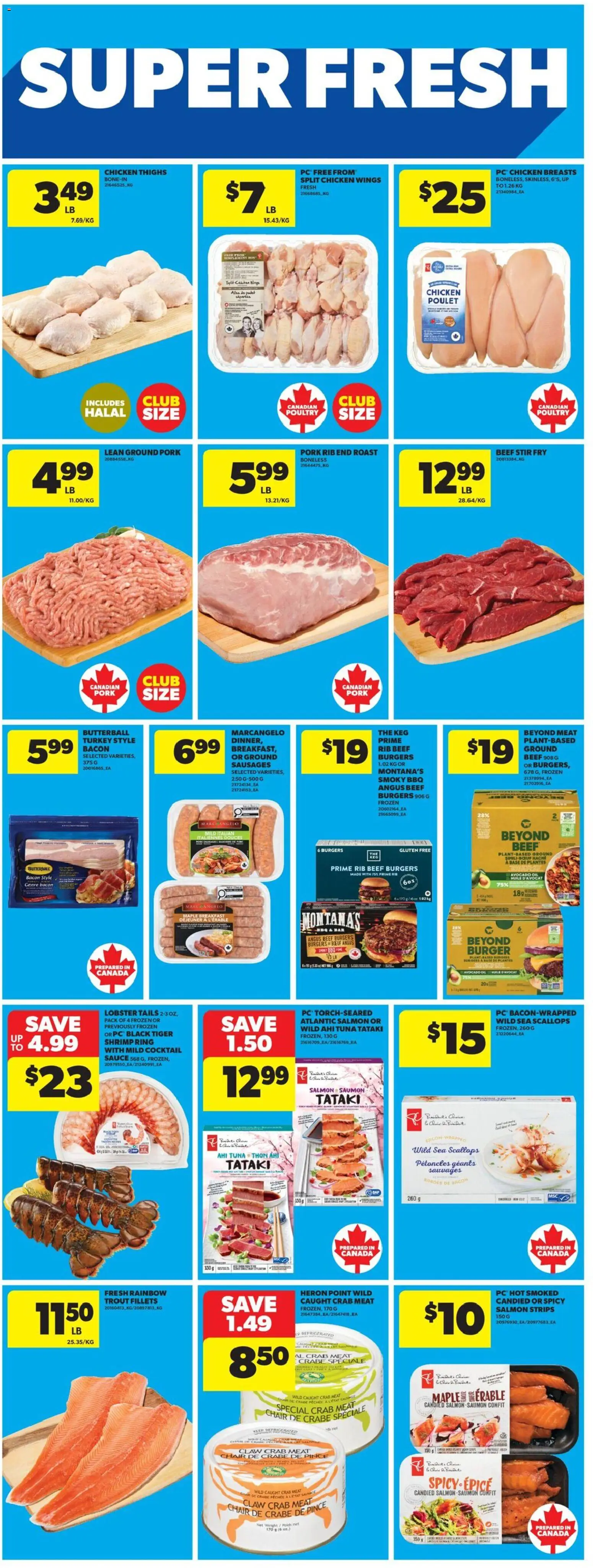 Real Canadian Superstore flyer valid from 07.05.2026 | Page: 23 | Products: Chicken wings, PC, Turkey, Chicken