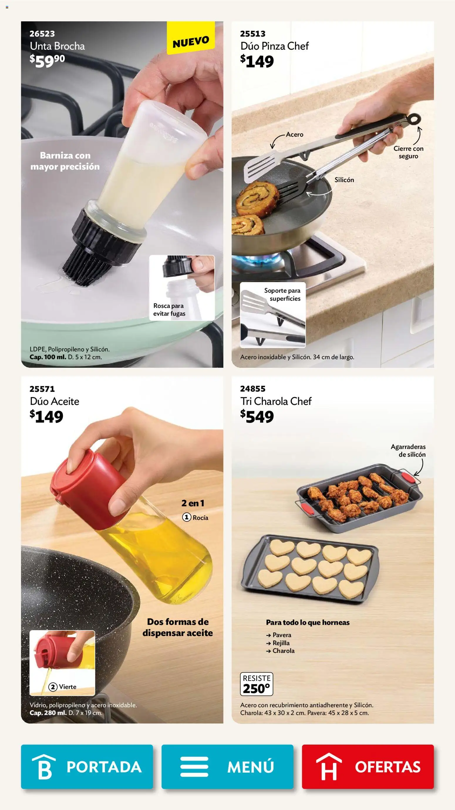 Nuevas ofertas de Betterware válidas en toda la República Mexicana desde el 02/02/2026. ¡Encuentra las mejores ofertas en Betterware campaña 2 2026! | Página: 56 | Productos: Aceite, Rejilla, Pinza