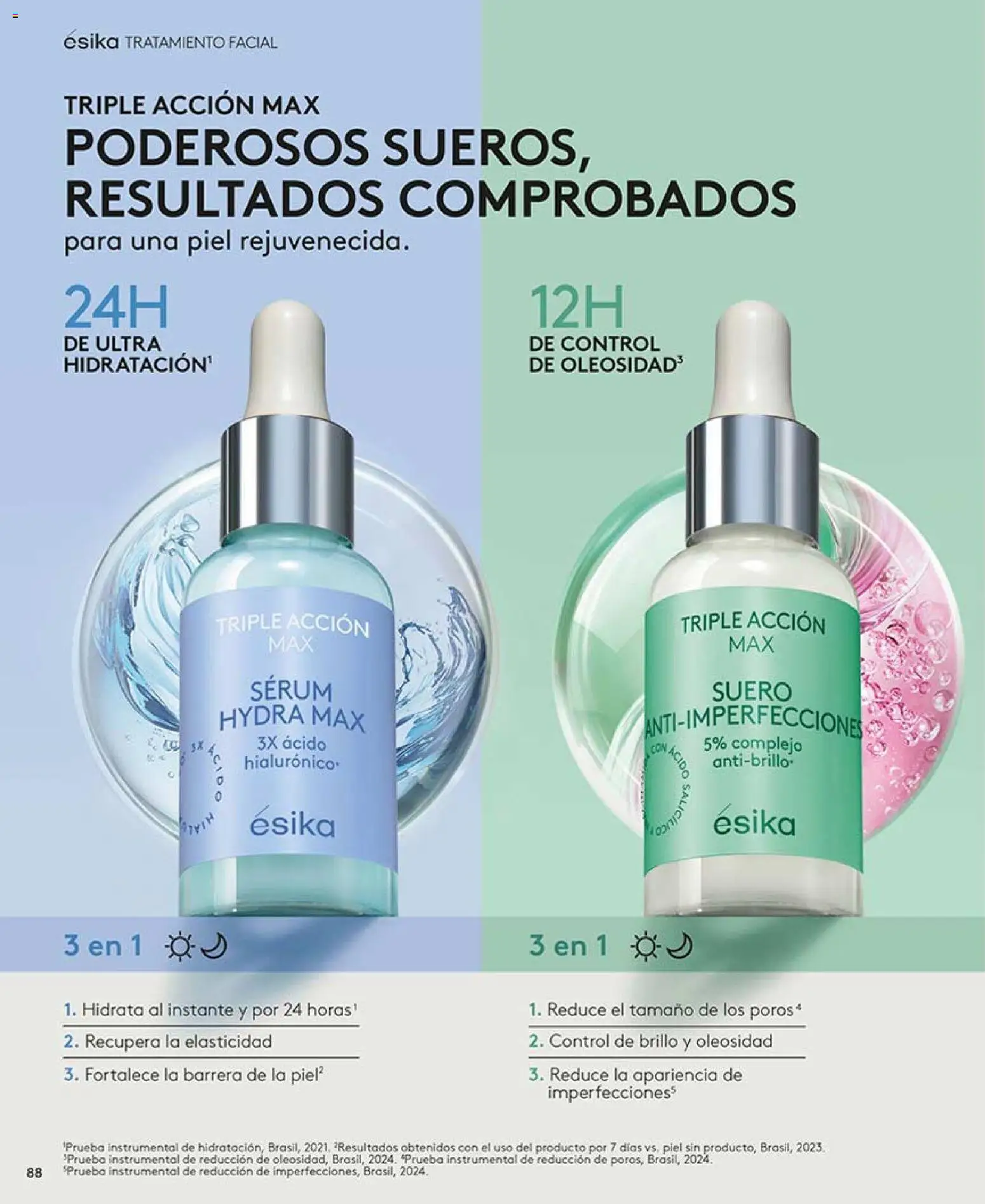 Ésika revista - valida desde el 13.03.2026 | Página: 88 | Productos: Serum, Brillo