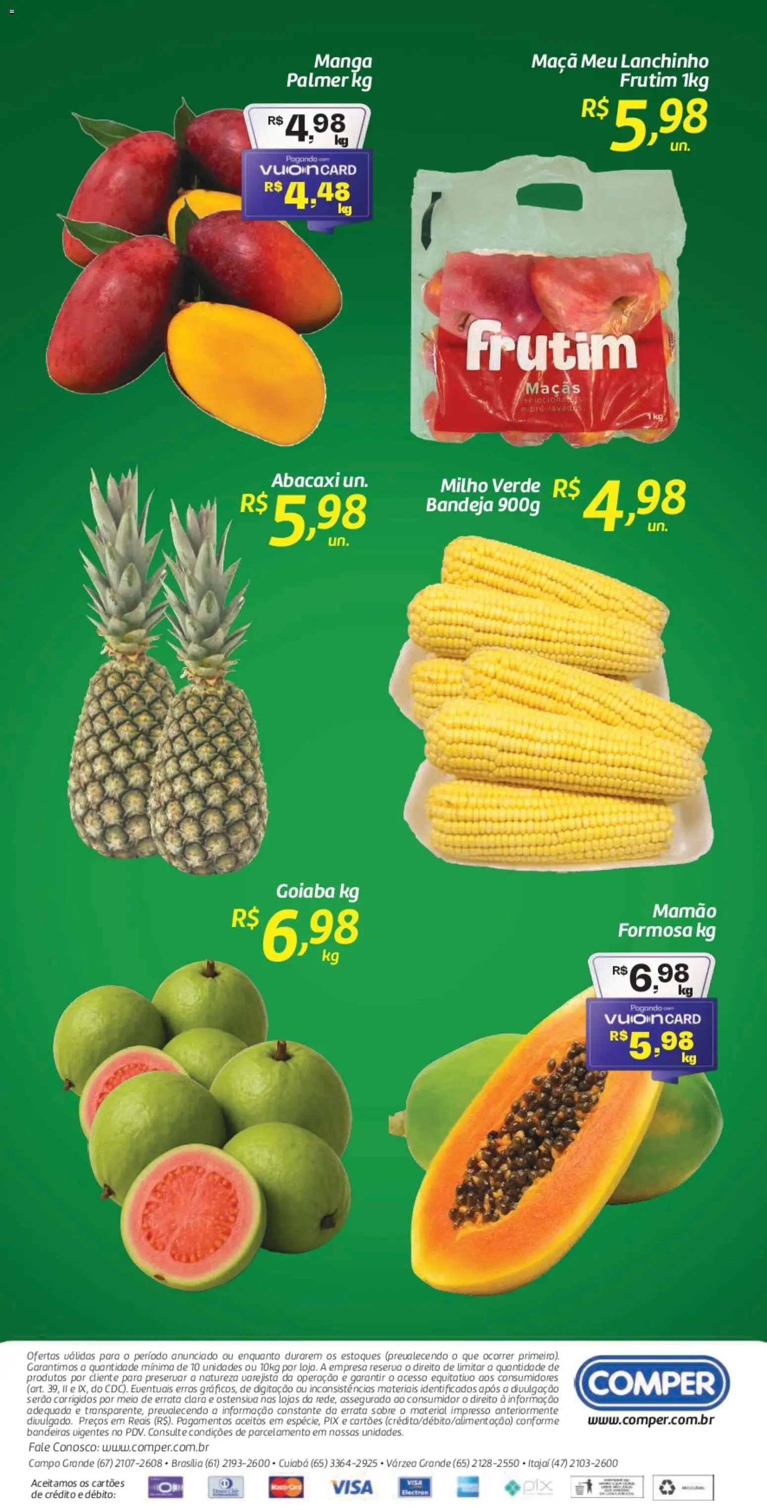 Comper Folheto - válido de 15.04.2026 | Página: 2 | Produtos: Goiaba, Maçãs, Bandeja, Mamão