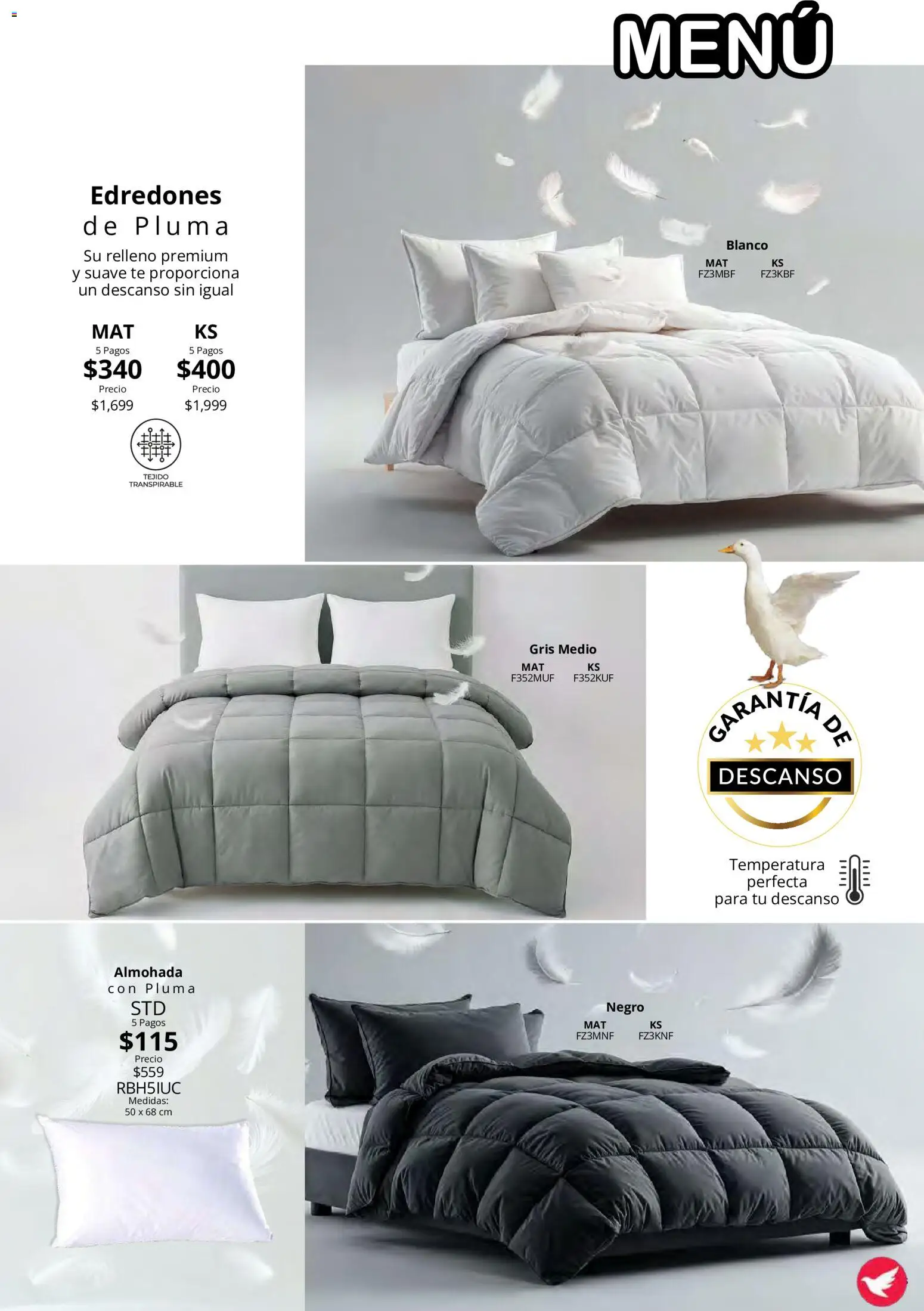 Nuevas ofertas de Colchas Concord válidas en toda la República Mexicana desde el 15/10/2026. ¡Encuentra las mejores ofertas en Colchas Concord catálogo! | Página: 163