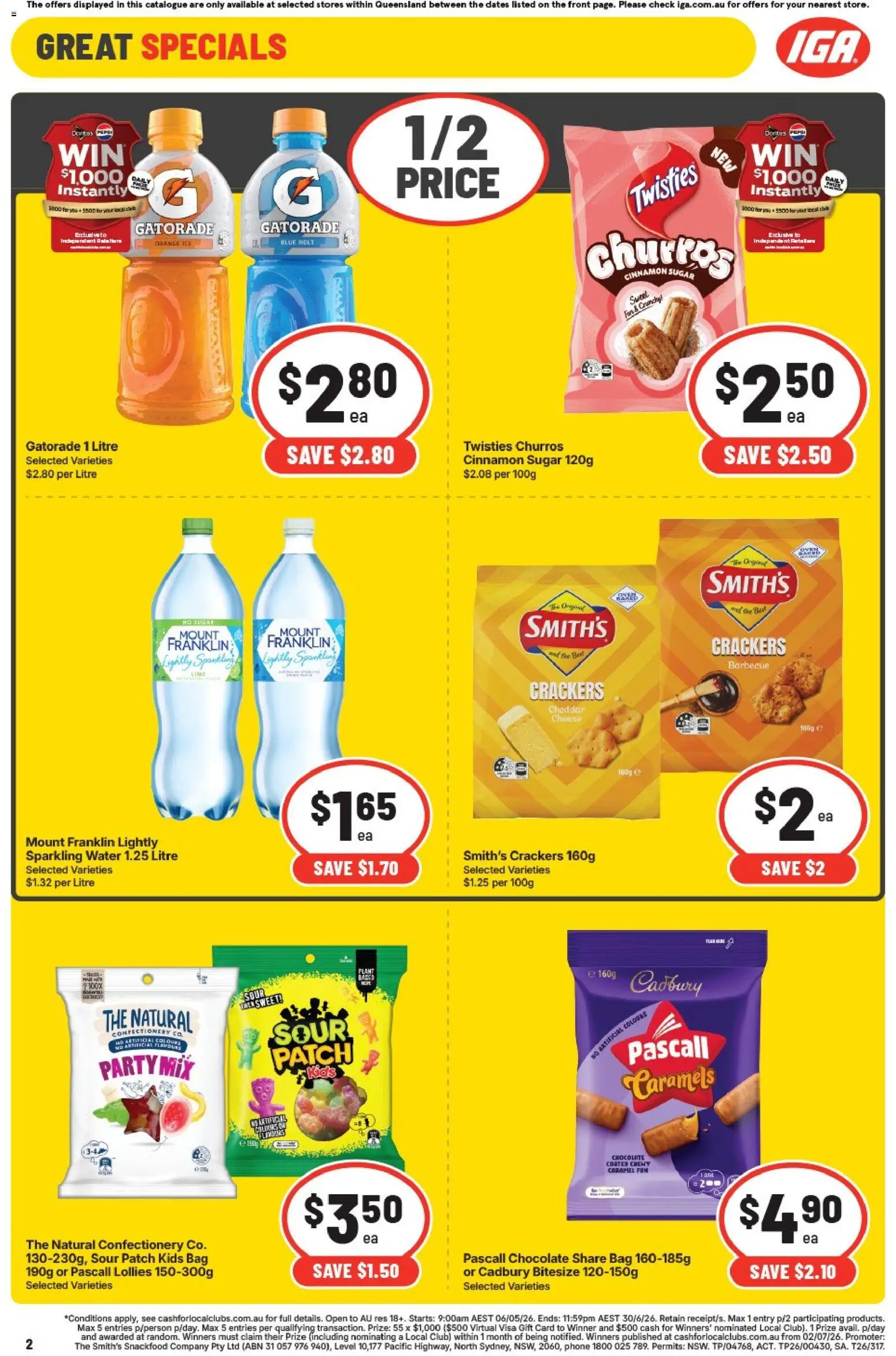 IGA catalogue - valid from 20.05.2026 | Page: 5 | Products: Cheese, Chocolate, Sugar, Bag