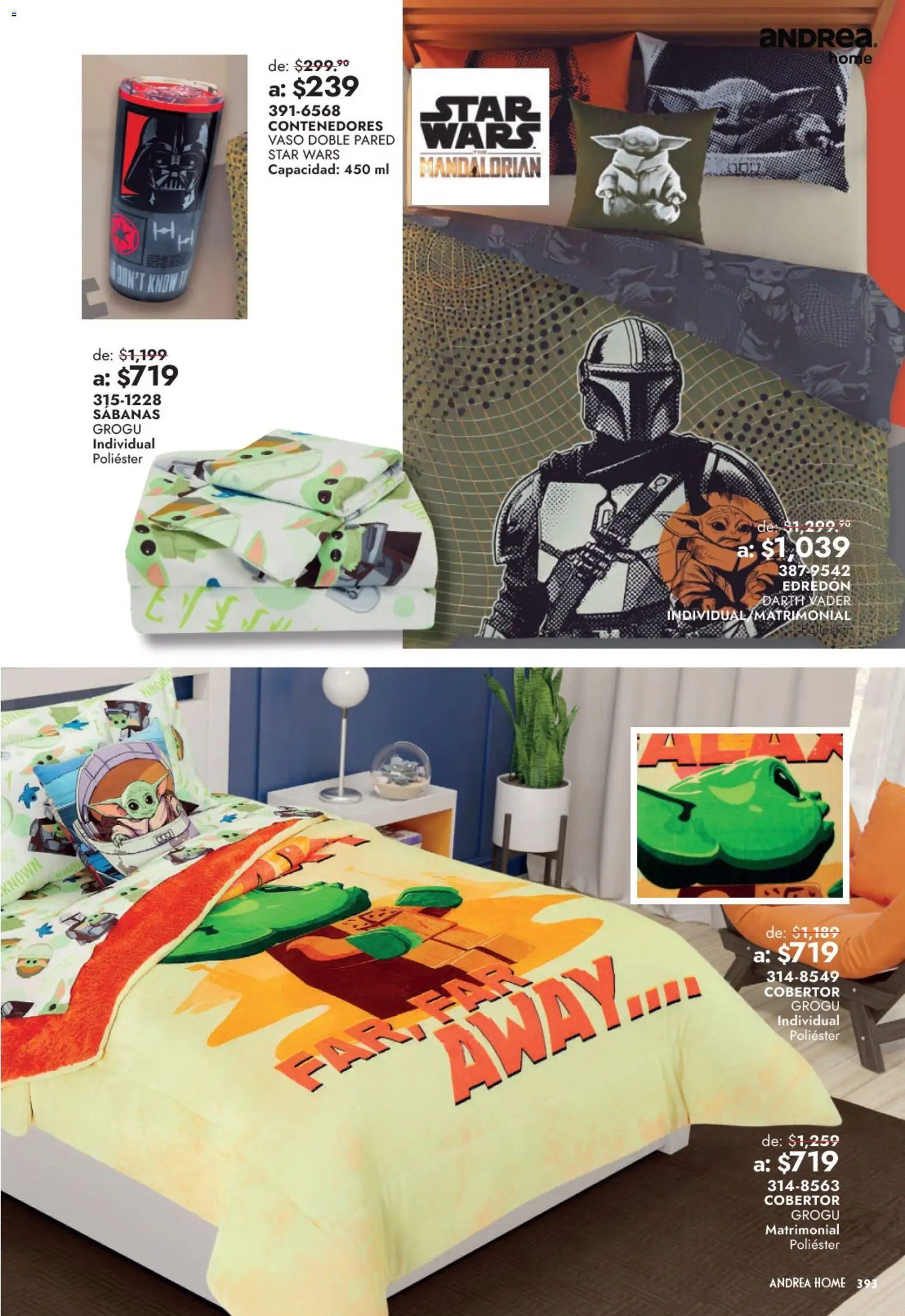 Nuevas ofertas de Andrea válidas en toda la República Mexicana desde el 13/09/2026. ¡Encuentra las mejores ofertas en Andrea catálogo Outlet! | Página: 393 | Productos: Cobertor, Sabanas