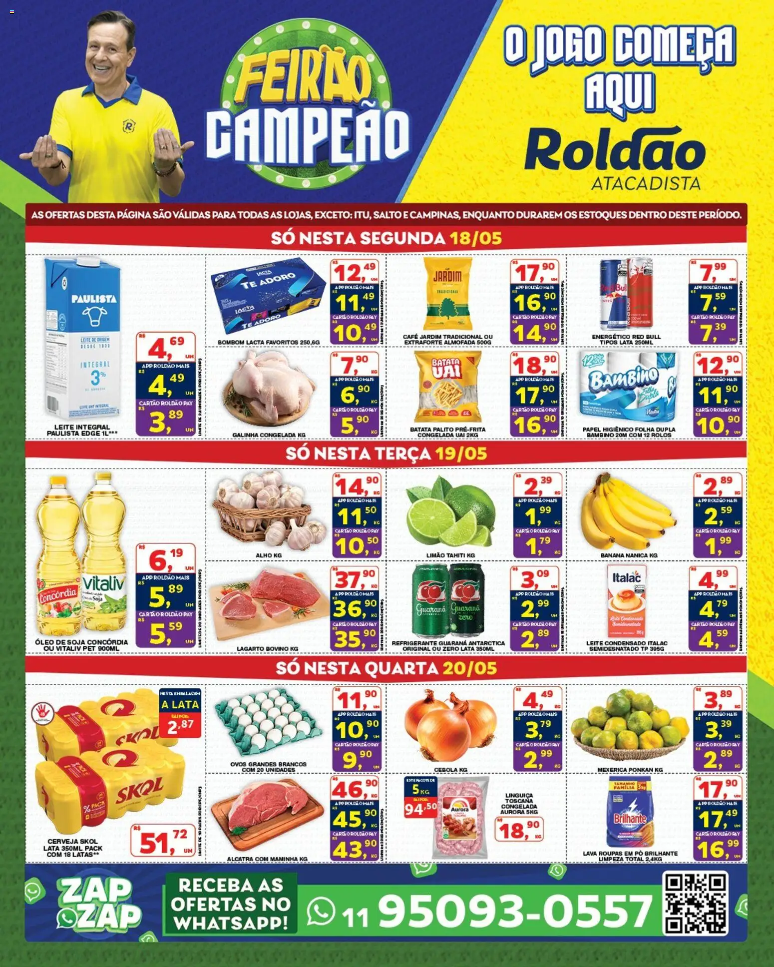 Roldão Folheto - válido de 18.05.2026 | Página: 1 | Produtos: Alho, Cebola, Pó, Energético
