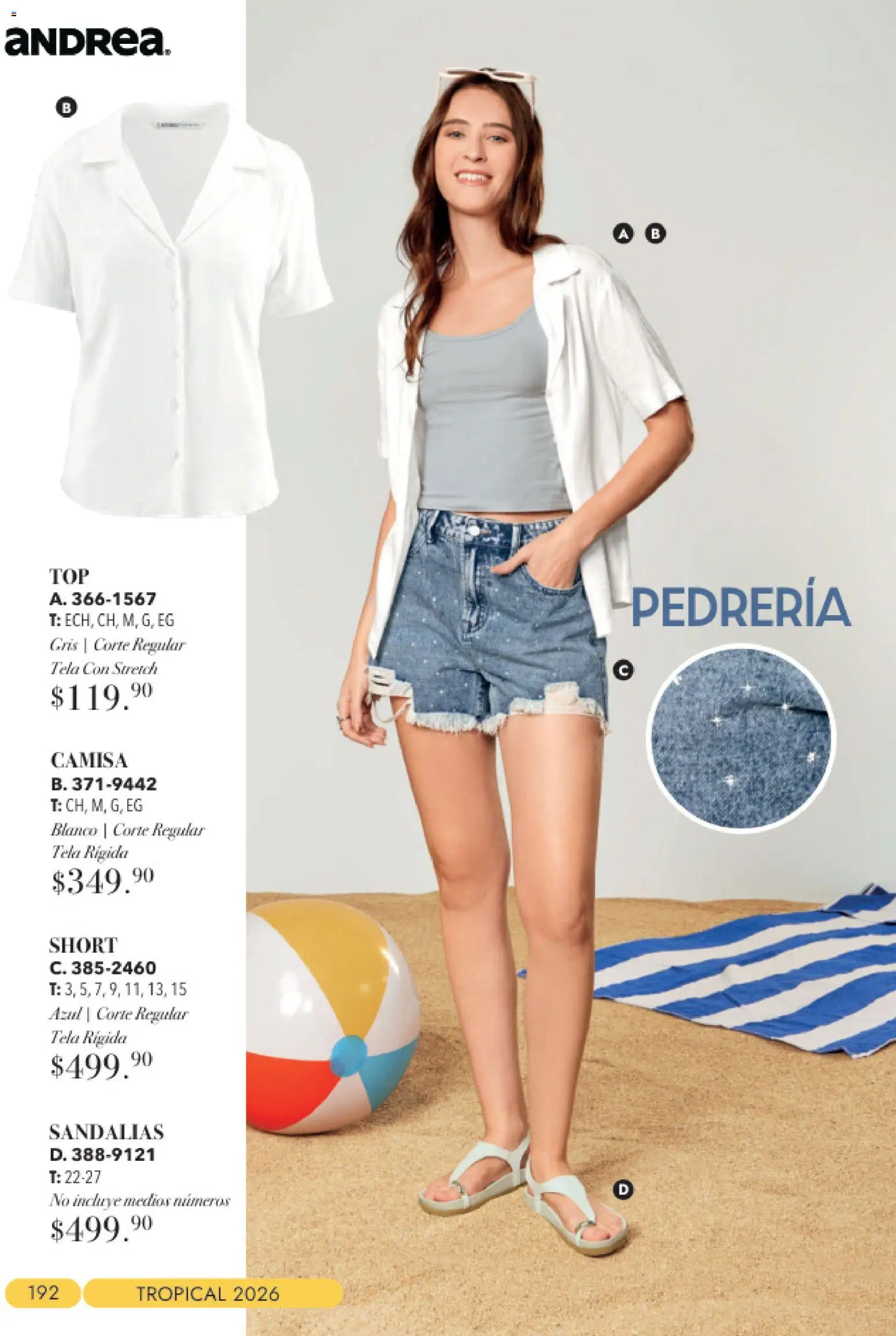 Nuevas ofertas de Andrea válidas en toda la República Mexicana desde el 23/08/2026. ¡Encuentra las mejores ofertas en Andrea catálogo Tropical! | Página: 192