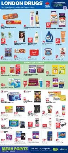 Preview of London Drugs weekly flyer / circulaire from shop London Drugs valid from Aug 7, 2026