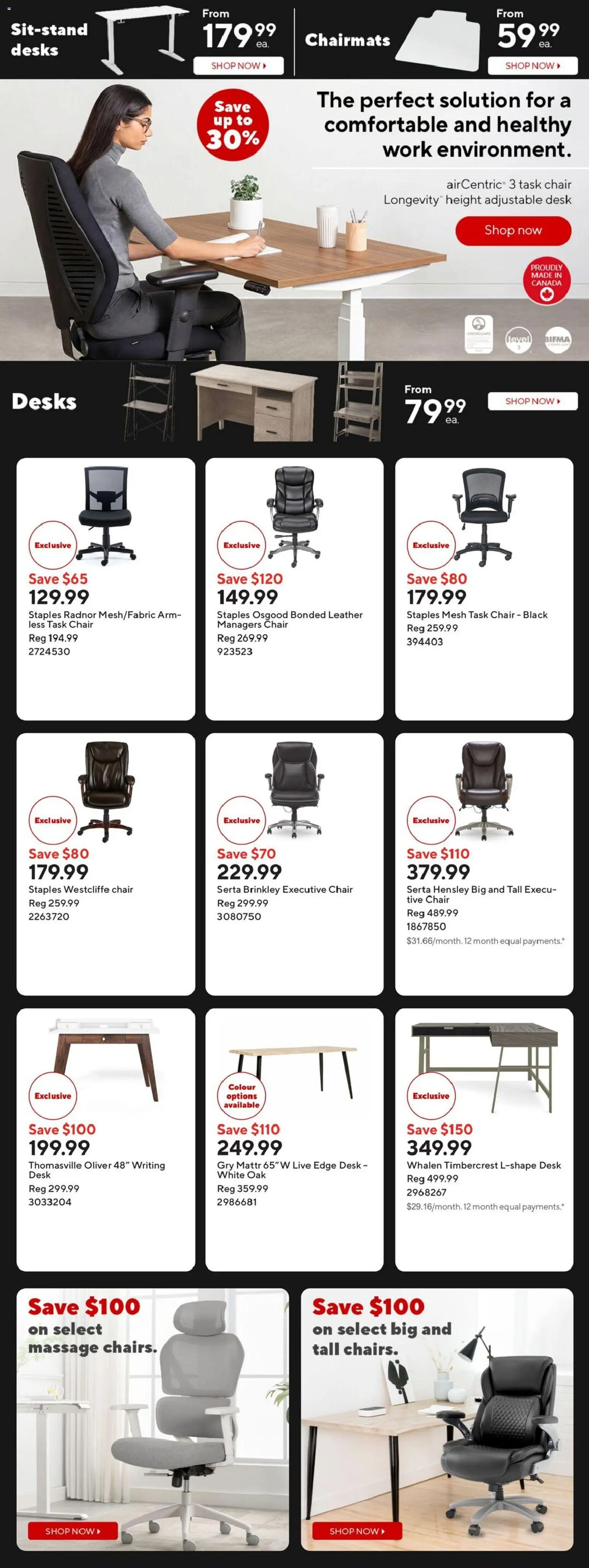 Staples flyer valid from 08.05.2026 | Page: 3 | Products: Chair